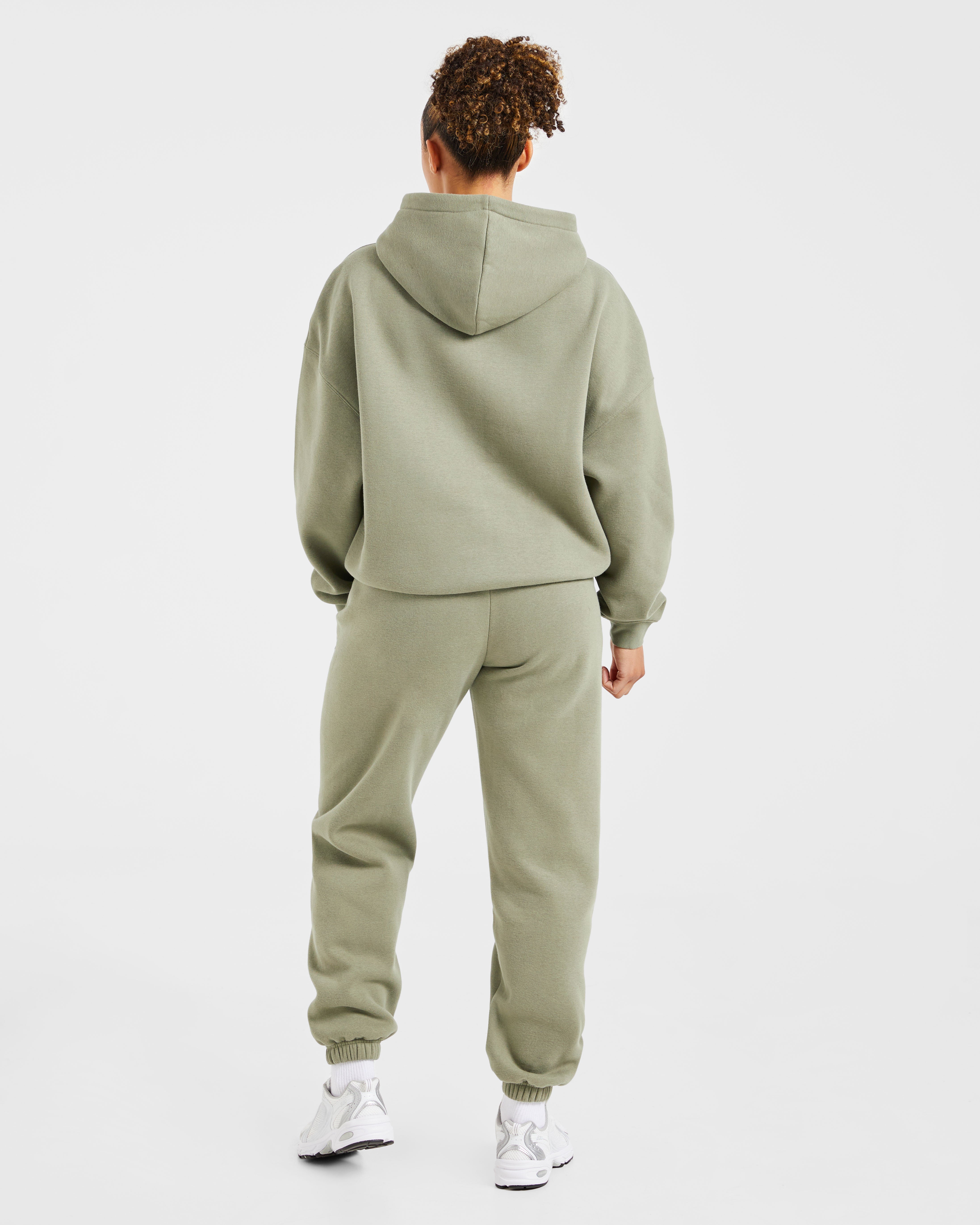 Varsity 2.0 Oversized Joggers - Muted Olive