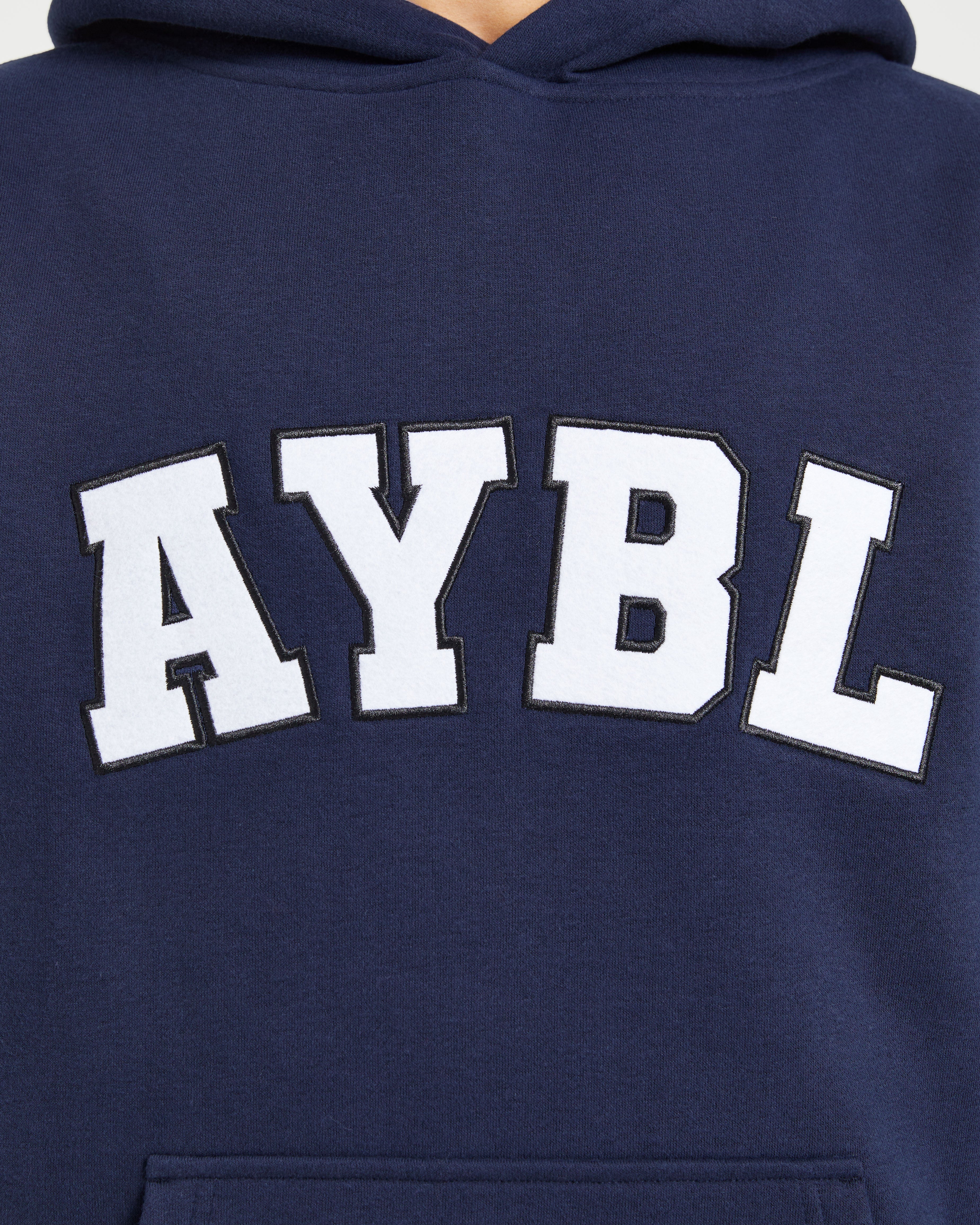 Varsity 2.0 Oversized Hoodie - Navy