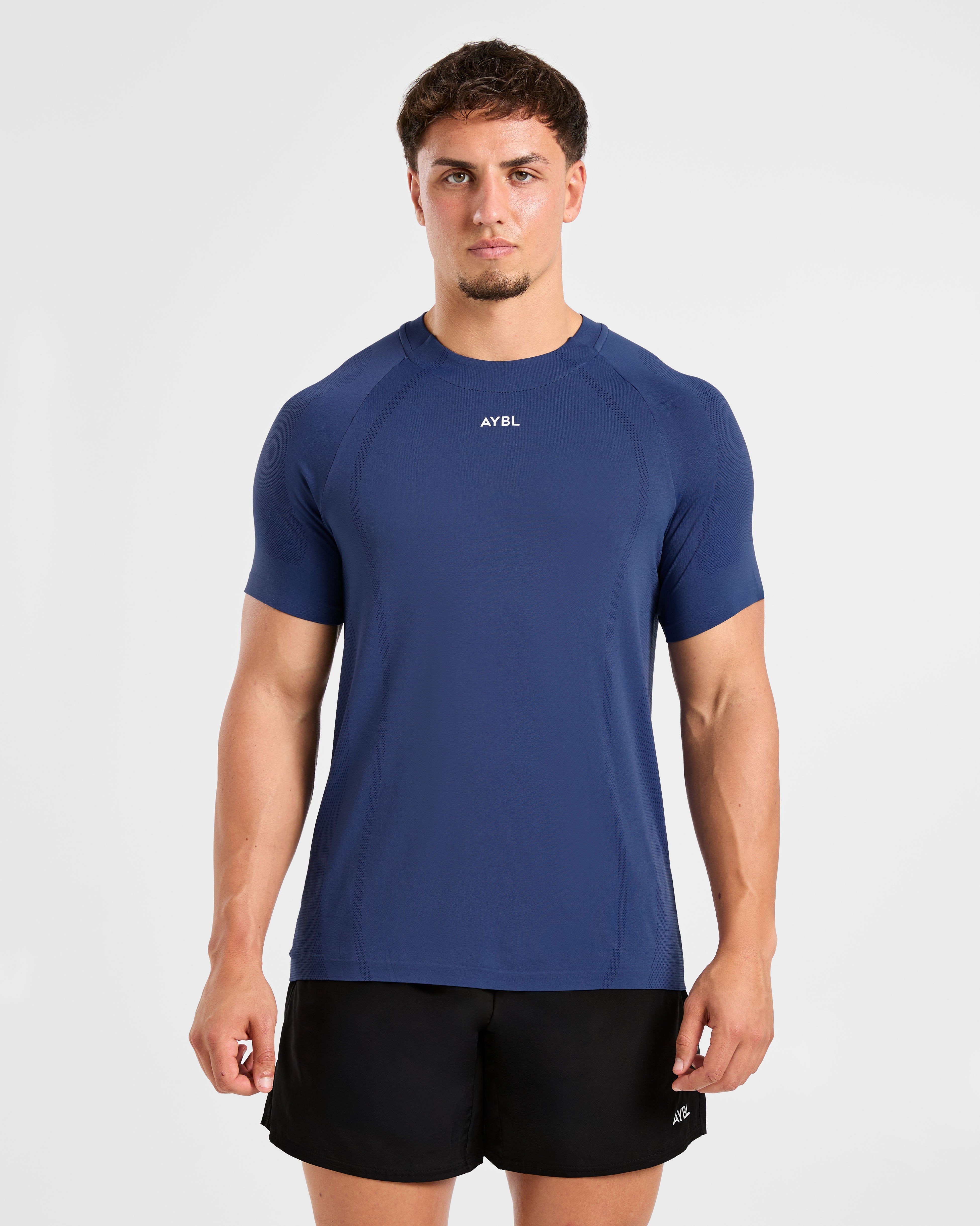 Attain Seamless T Shirt - Dusky Navy