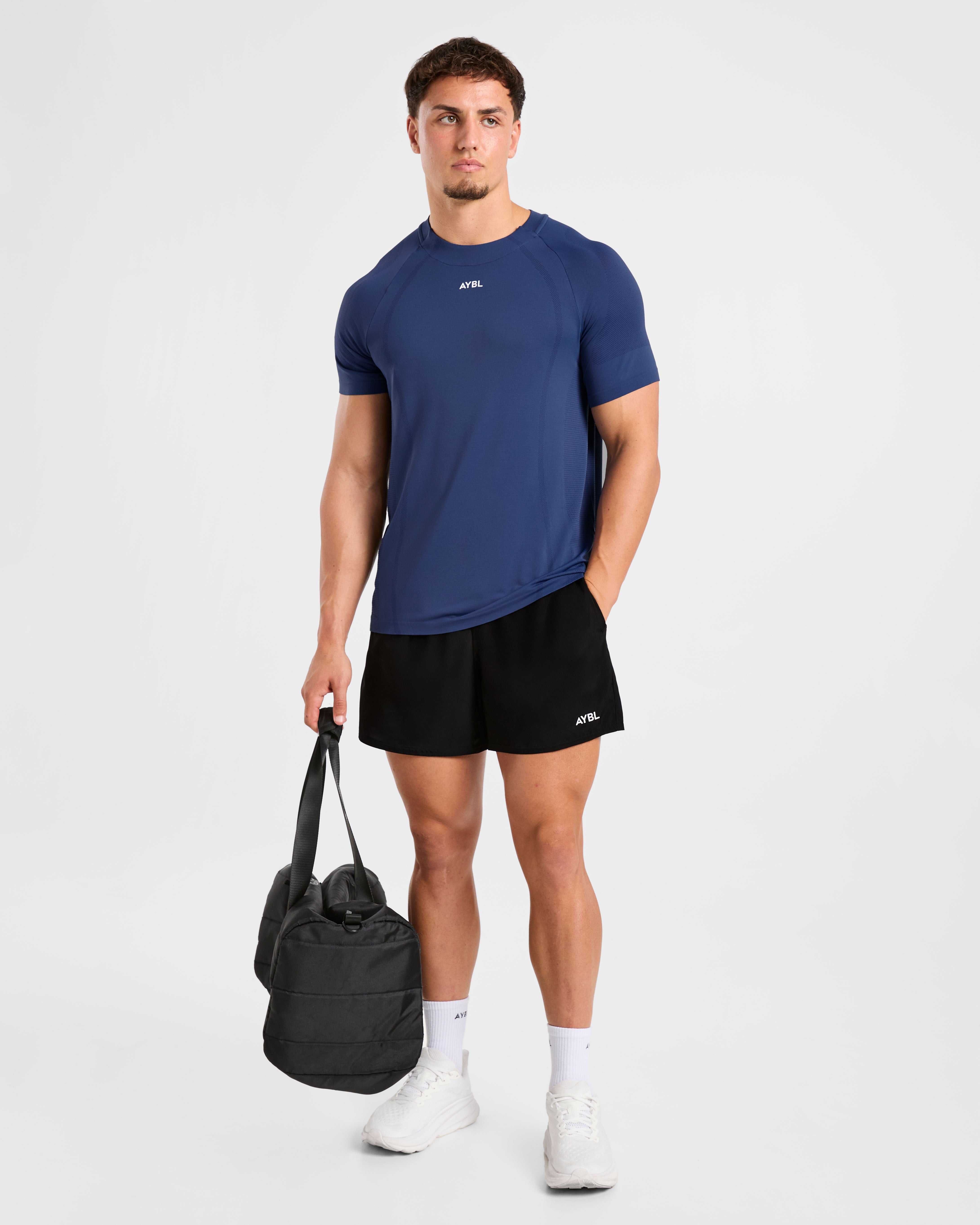 Attain Seamless T Shirt - Dusky Navy