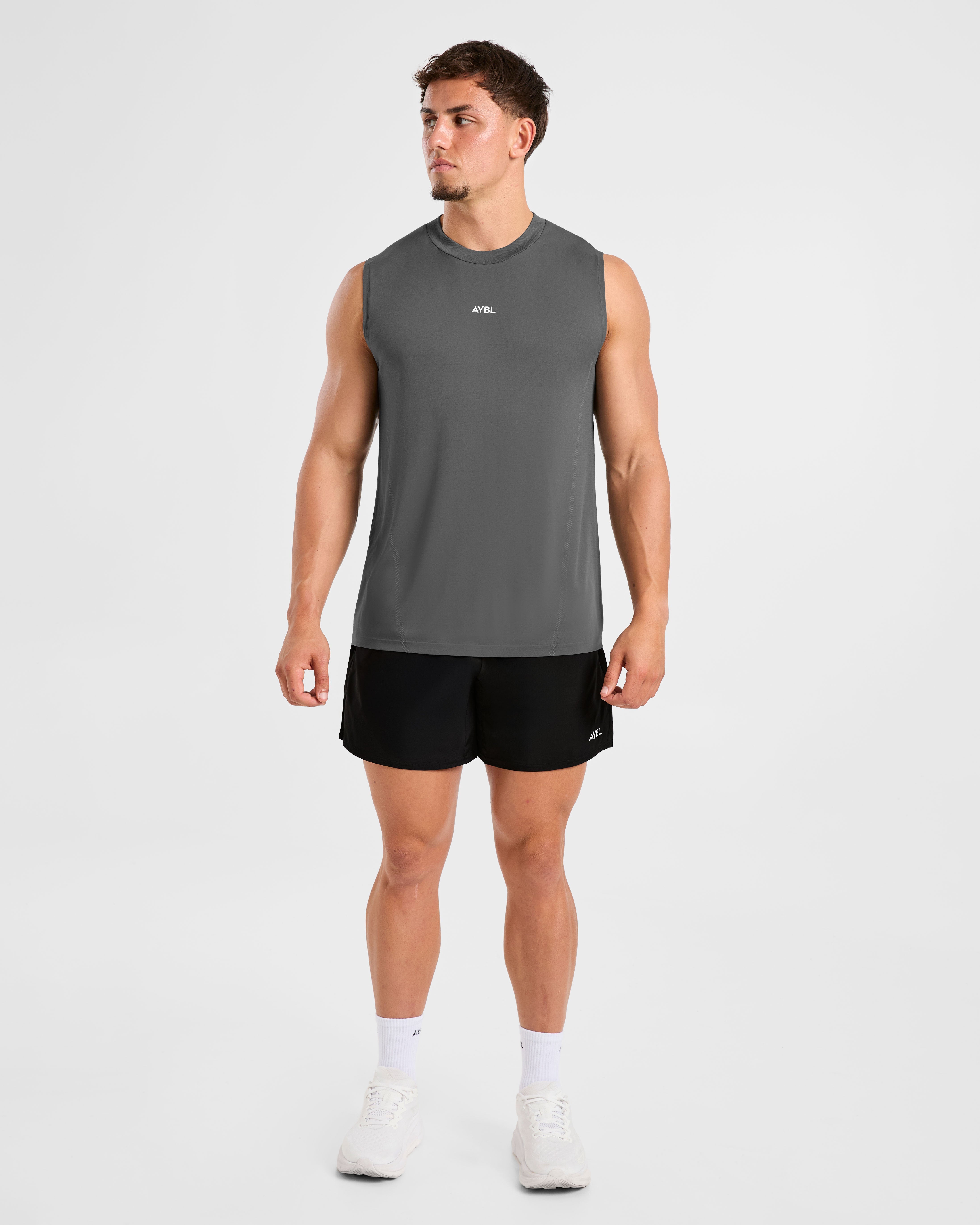 Attain Seamless Vest - Storm Grey