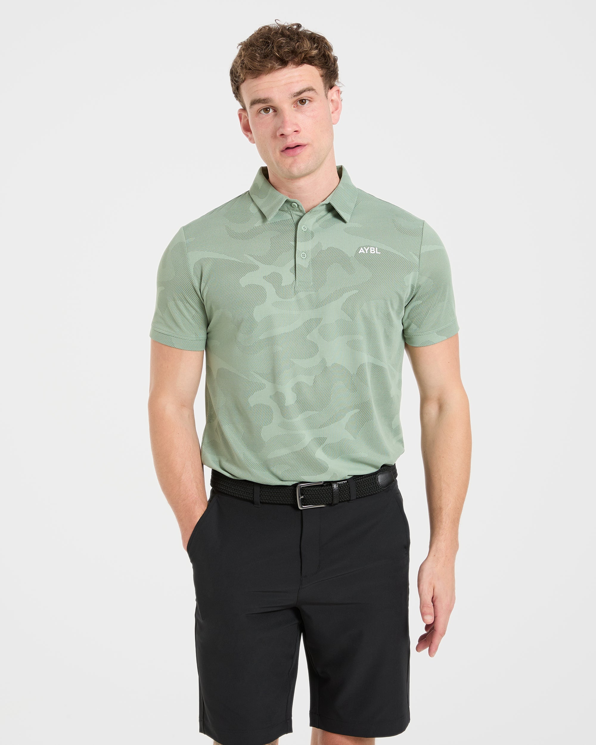 Camo Polo - Muted Green