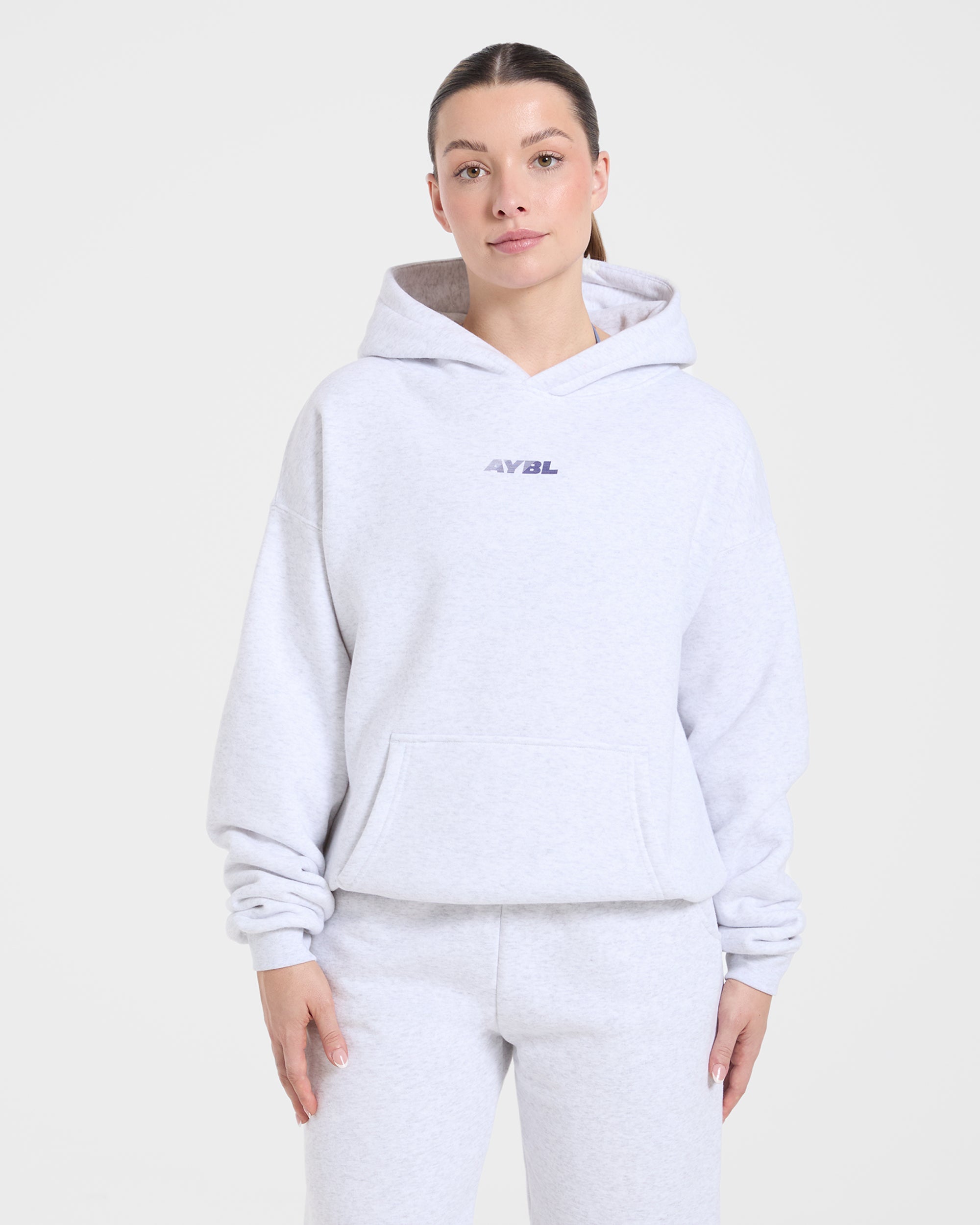 Athletics Dept Oversized Hoodie - Grey Marl