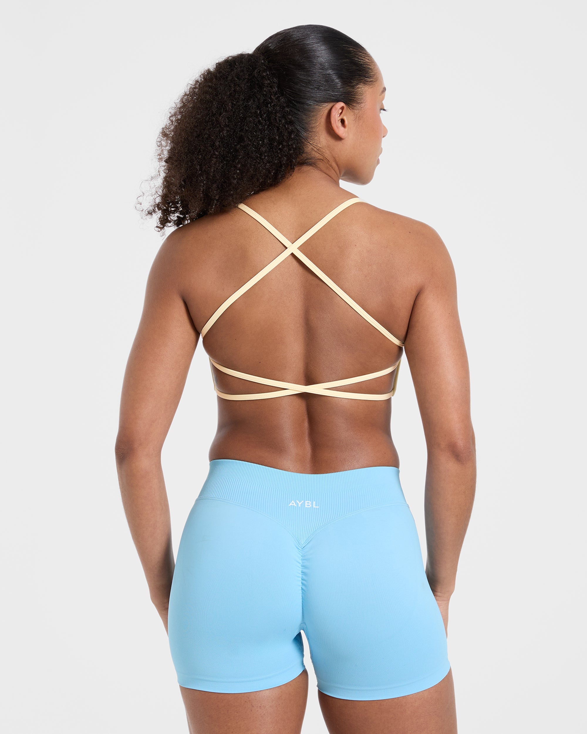 Essential Crossback Sports Bra - Yellow