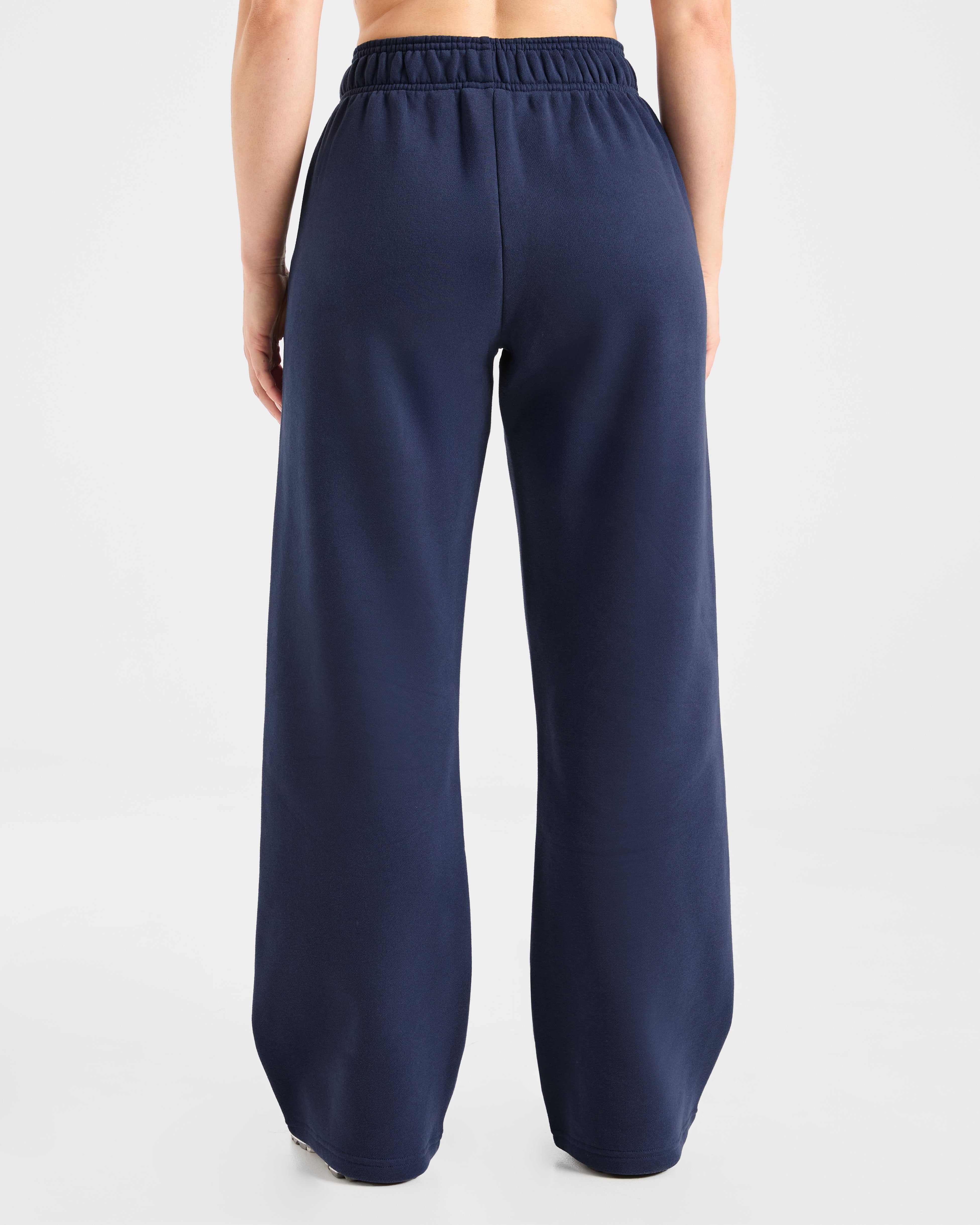 AYBL Sports Club Oversized Straight Leg Joggers - Navy/Blue