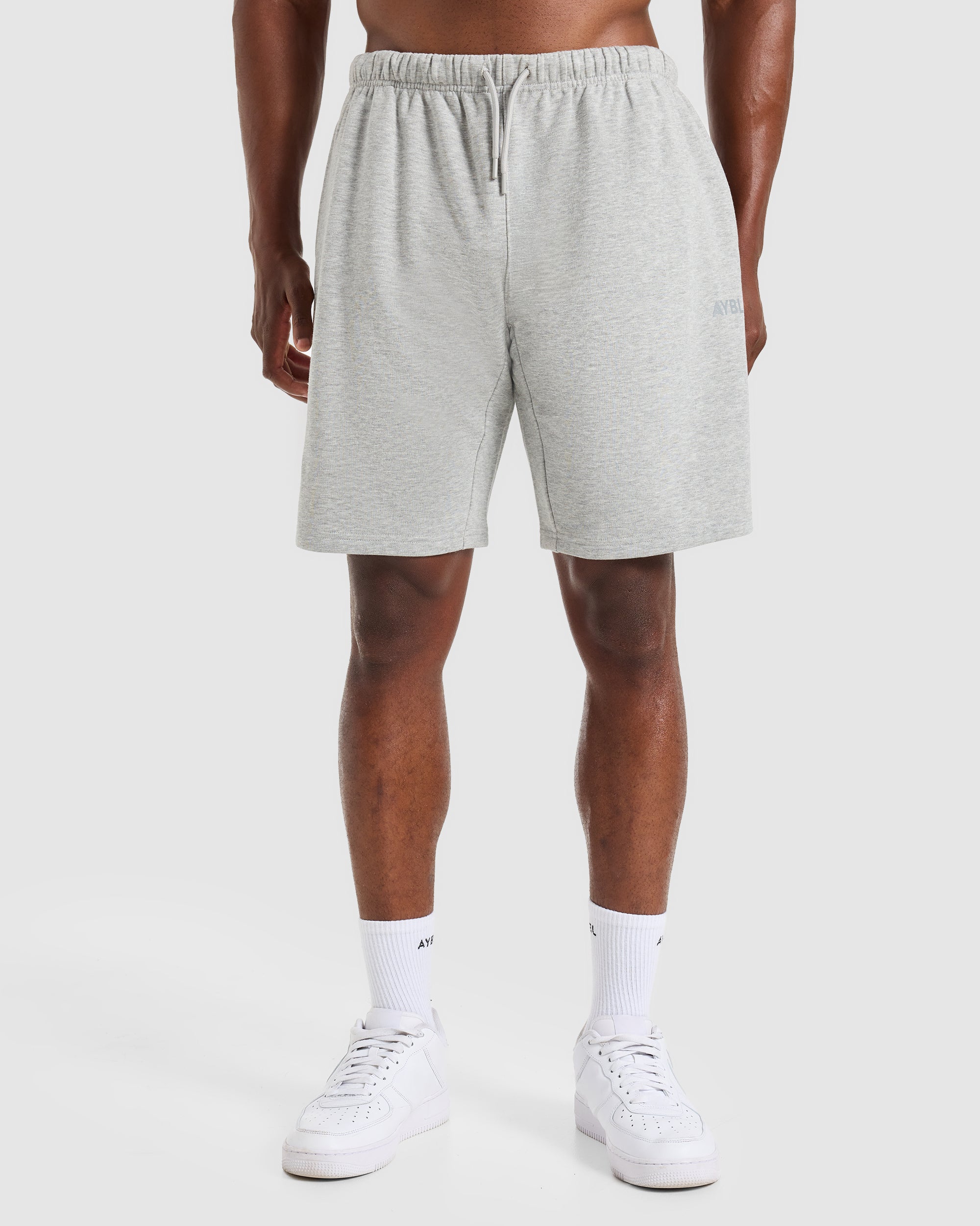 Craft Oversized Shorts - Mid Marl Grey