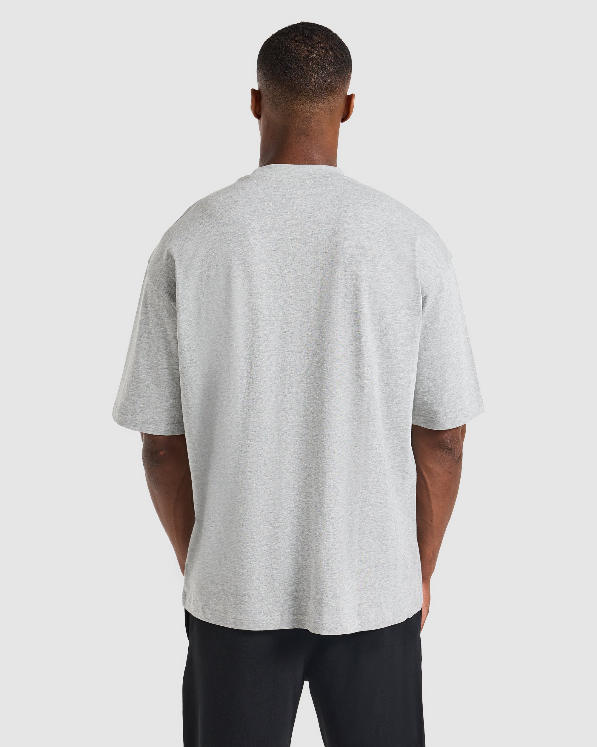 Craft Oversized T Shirt - Mid Marl Grey