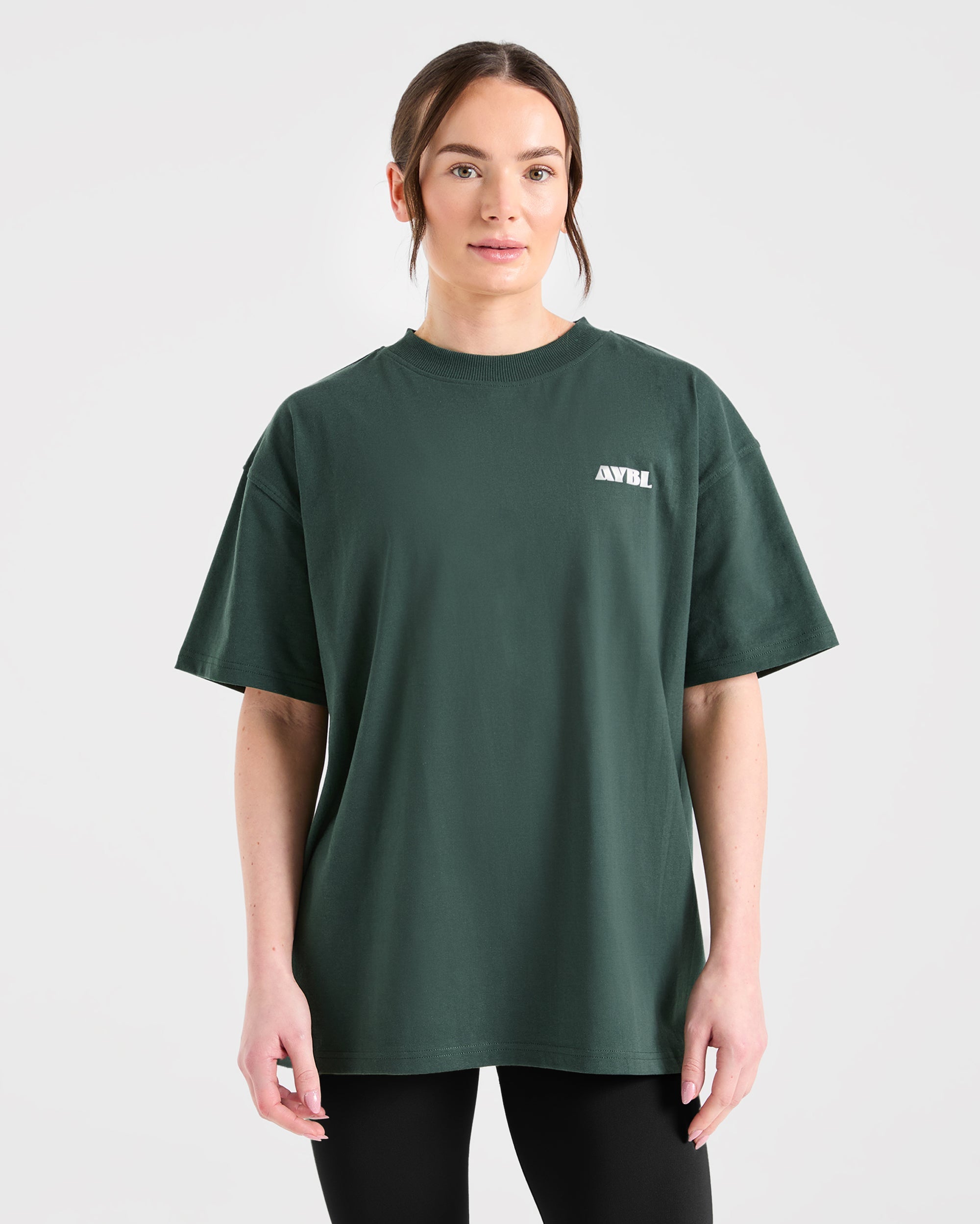 AYBL Sports Studio Oversized T Shirt - Forest Green