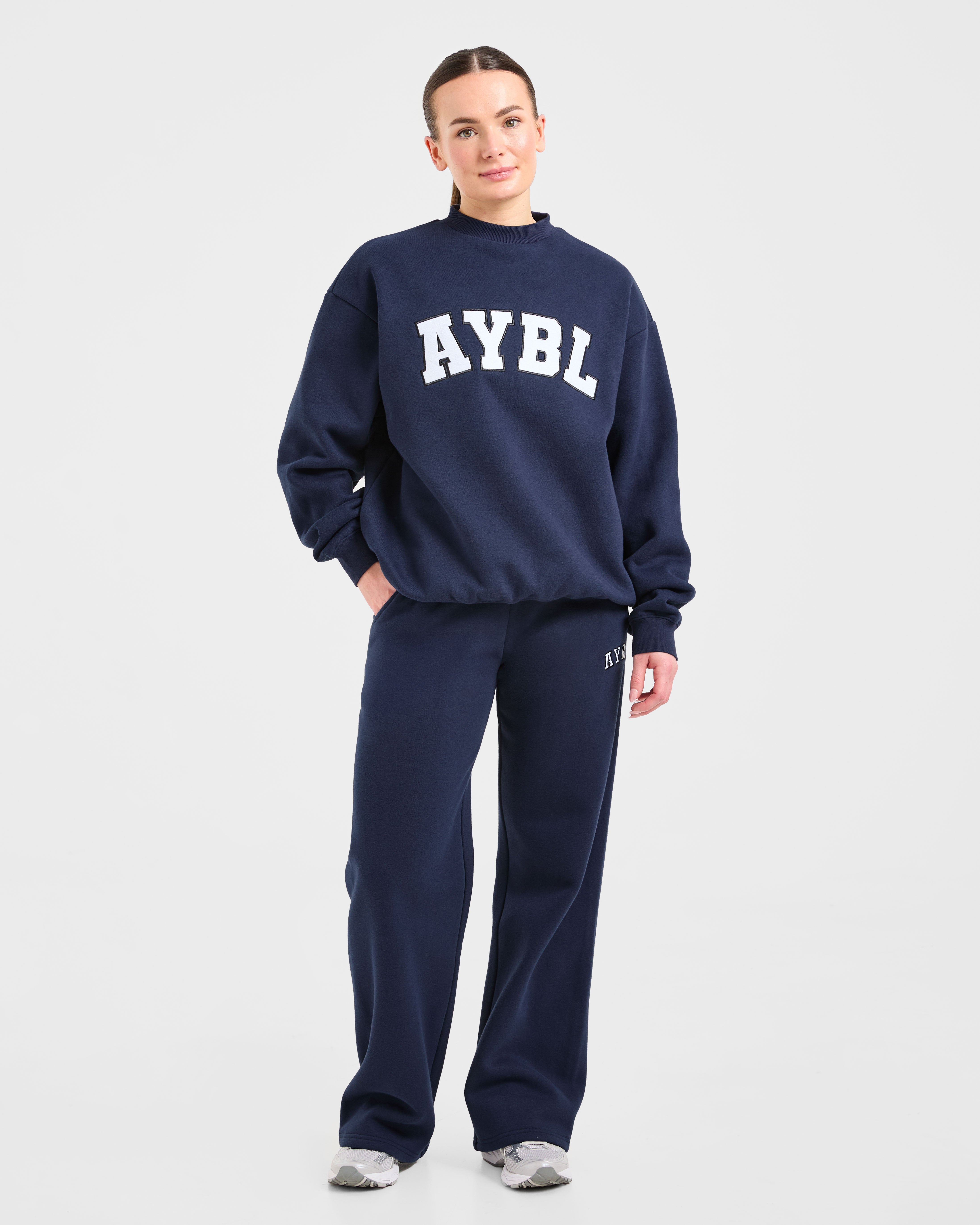 Varsity 2.0 Oversized Sweatshirt - Navy