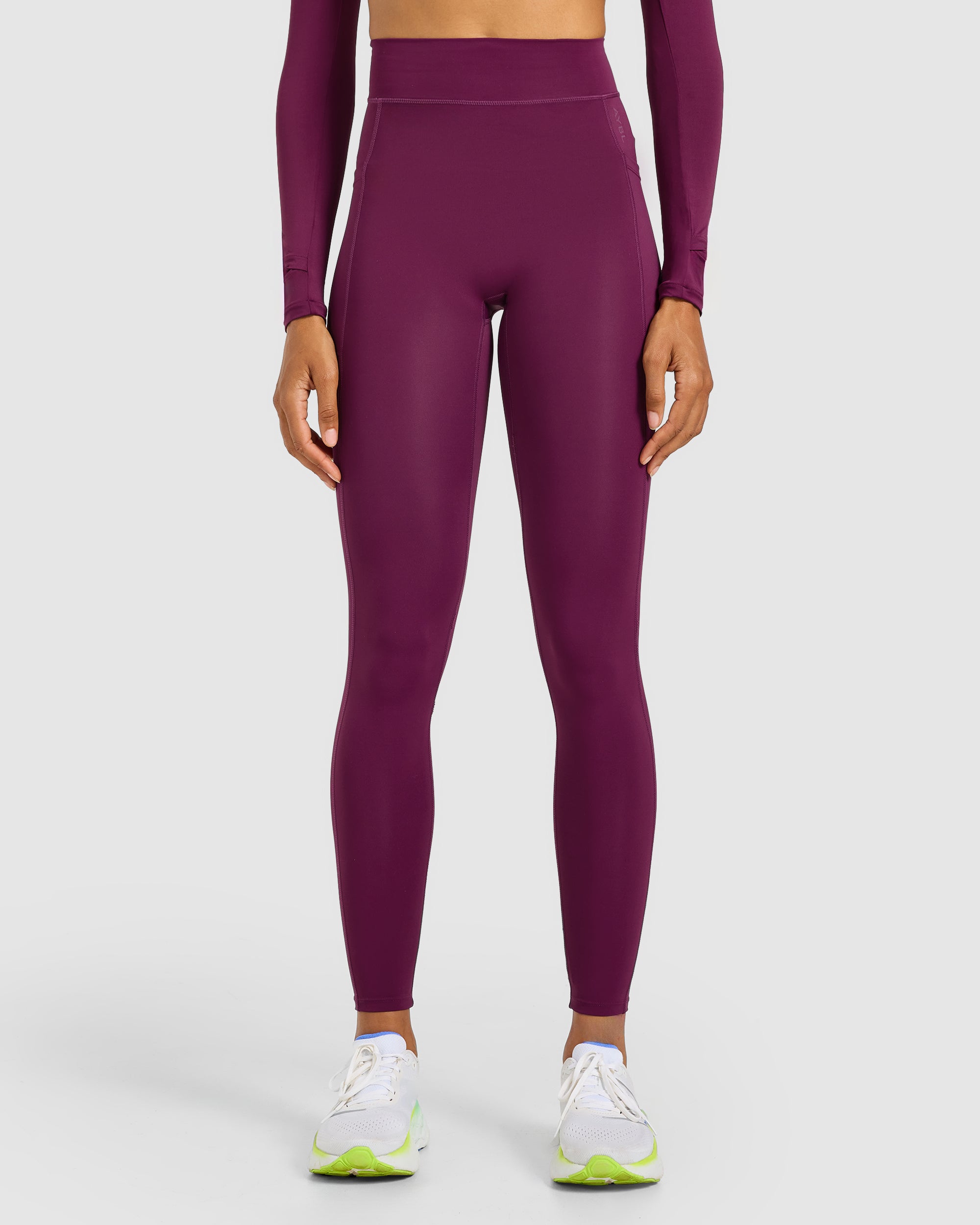 Run Pocket Leggings - Plum