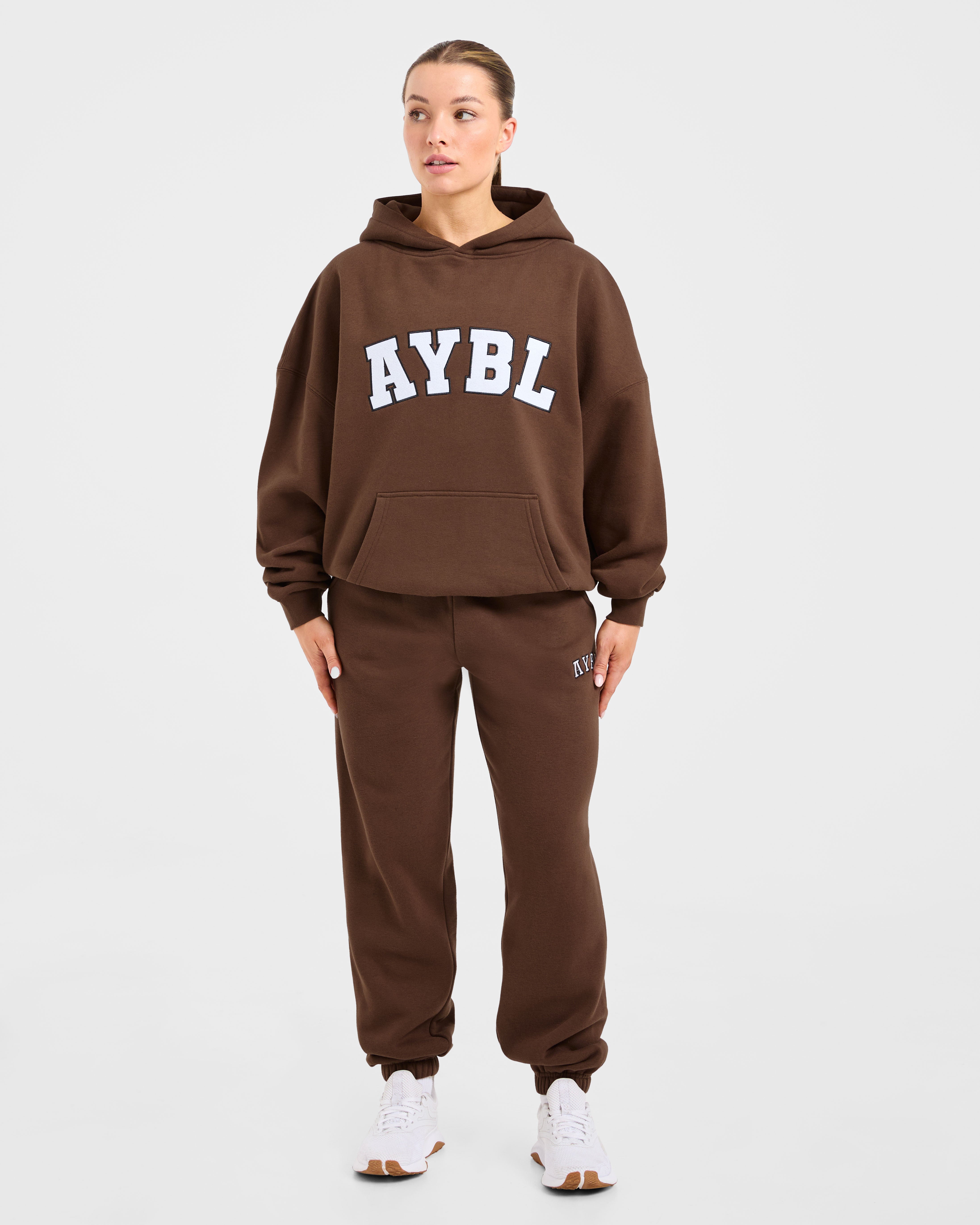 Varsity 2.0 Oversized Hoodie - Brown