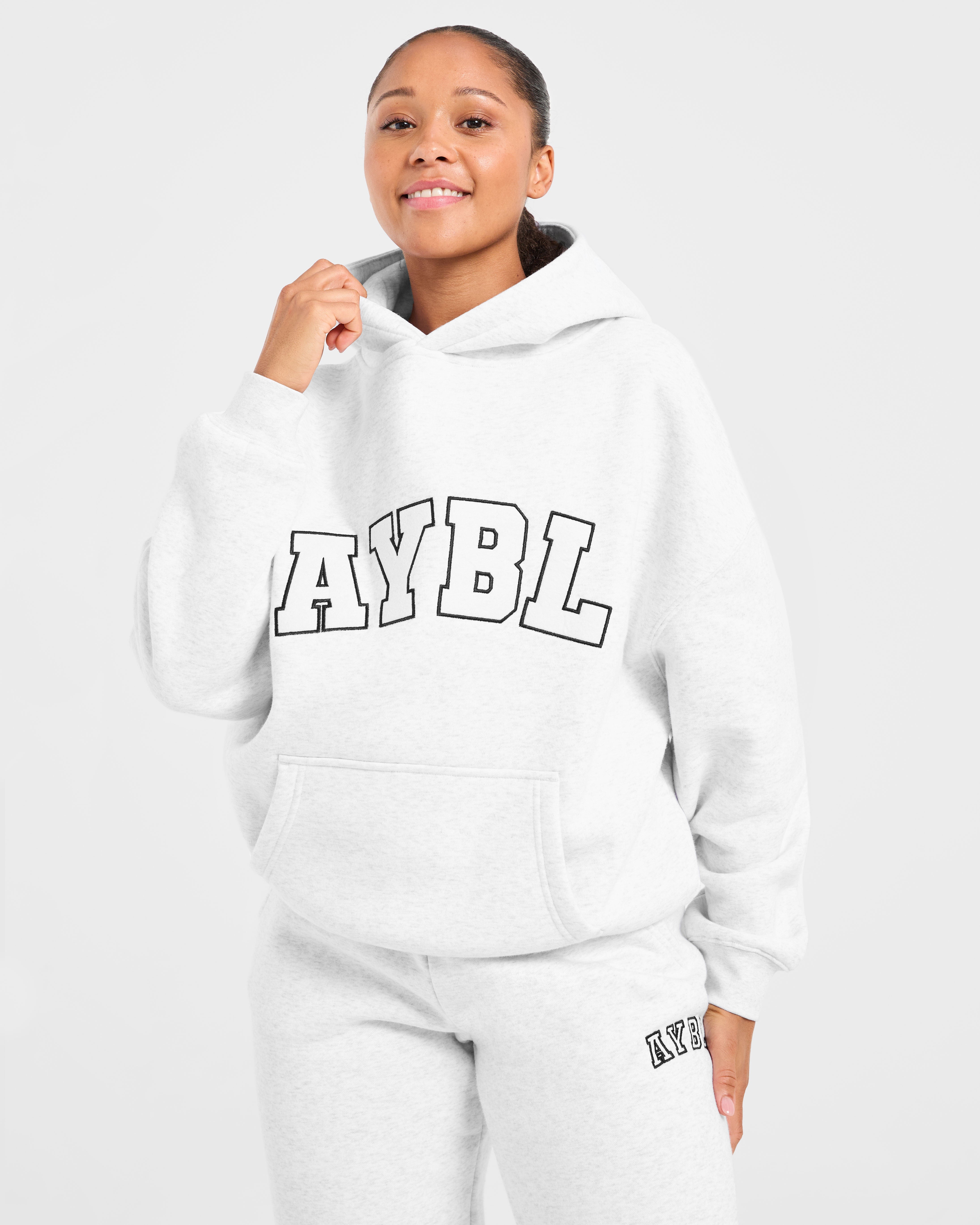 Varsity 2.0 Oversized Hoodie - Heather Grey