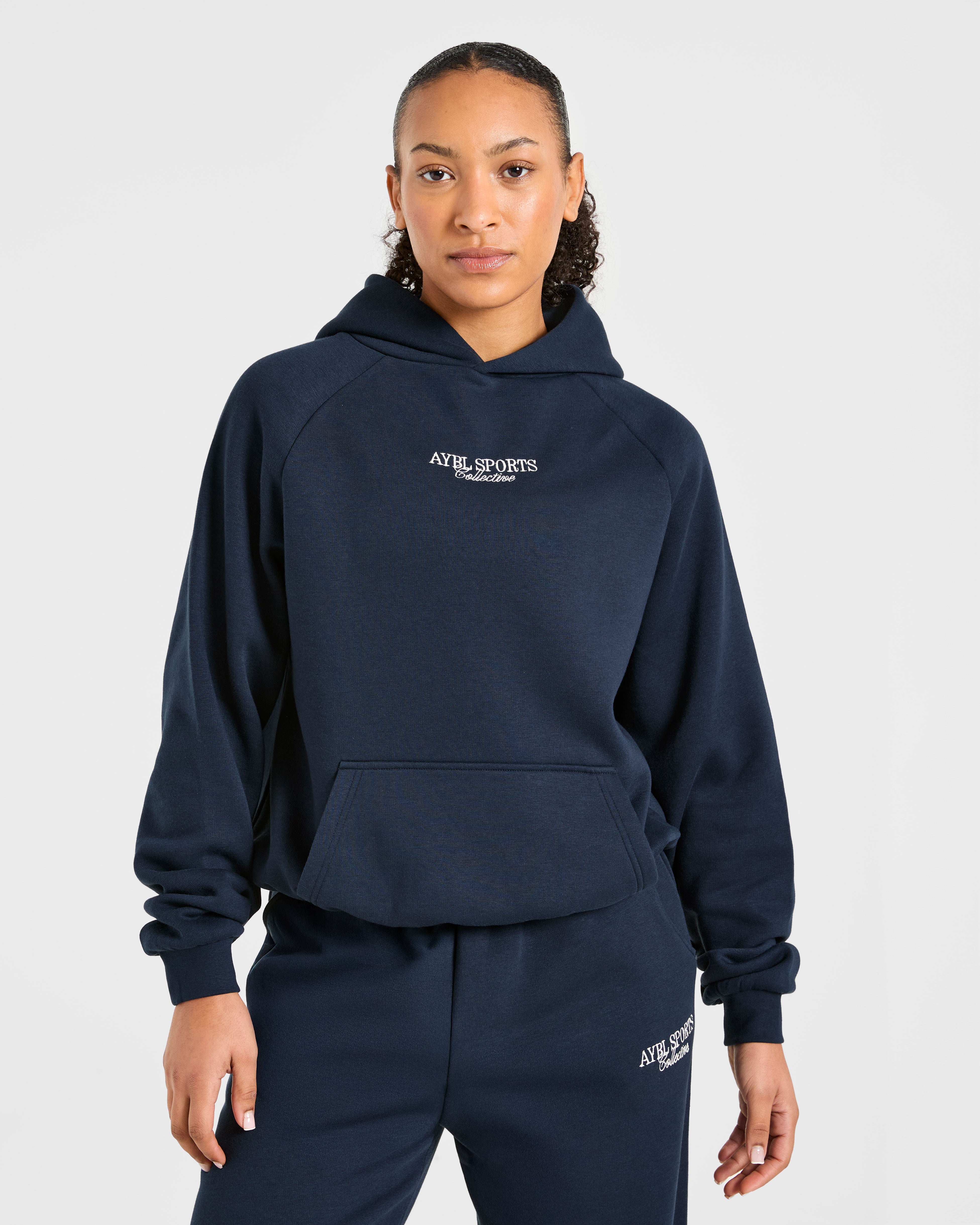 Sports Collective Oversized Hoodie - True Navy