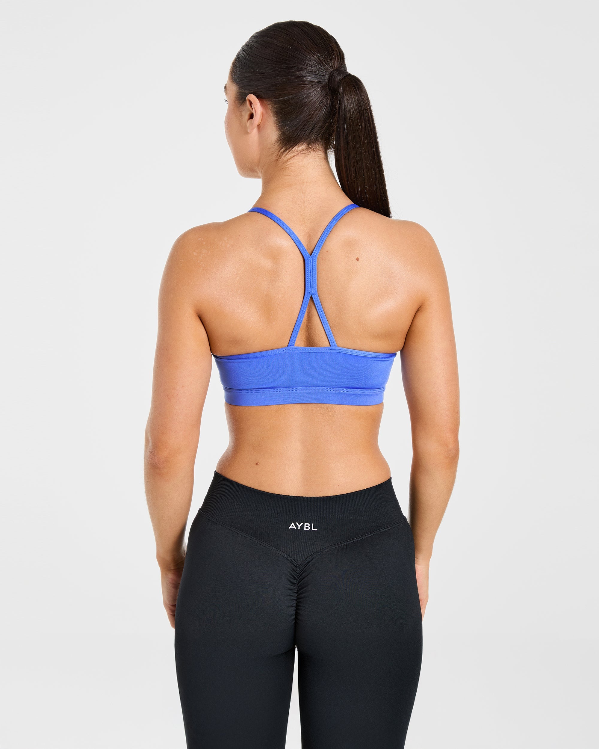 Essential Ruched Sports Bra - Cornflower Purple