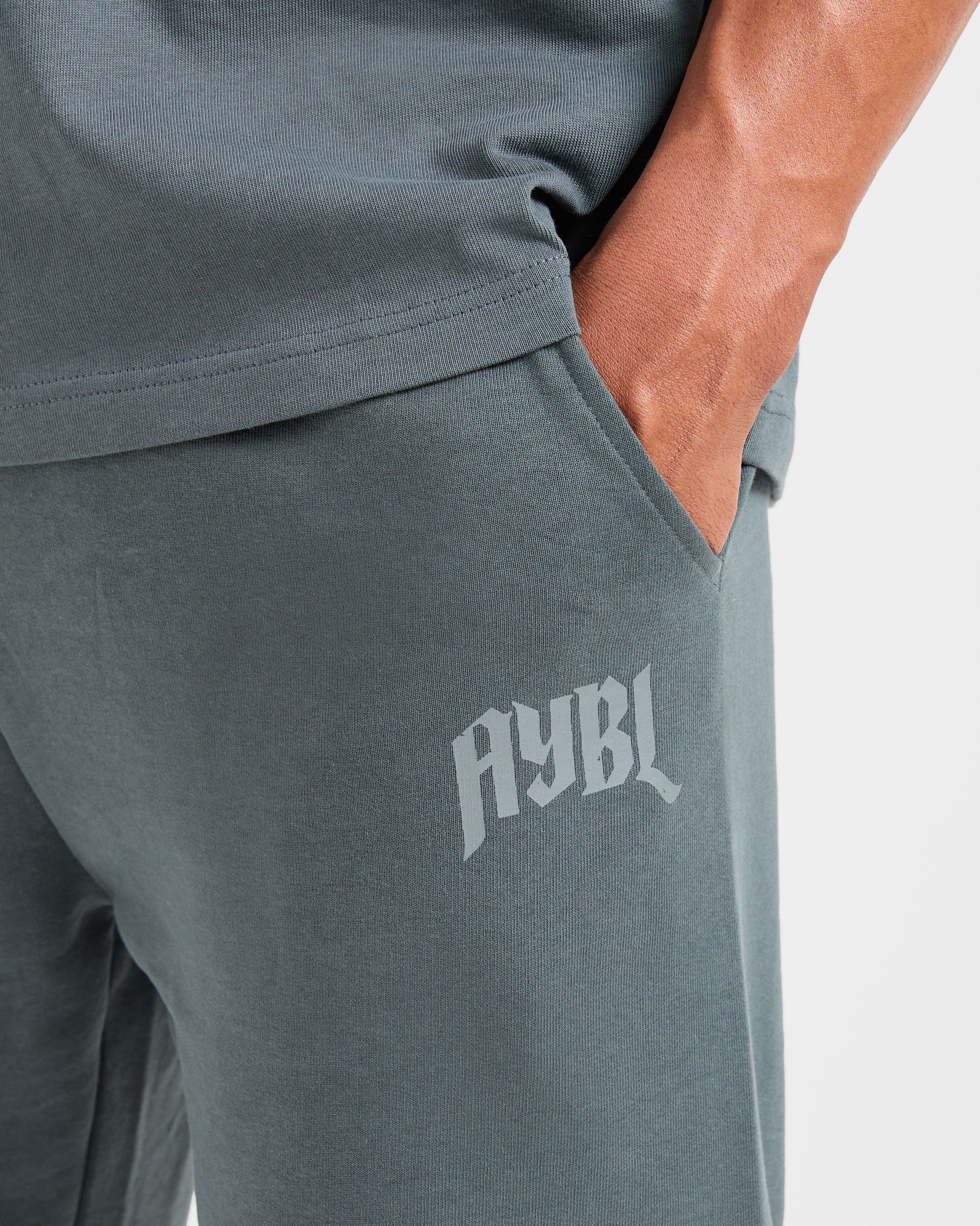 Lifting Club Gothic Oversized Joggers - Iron Slate