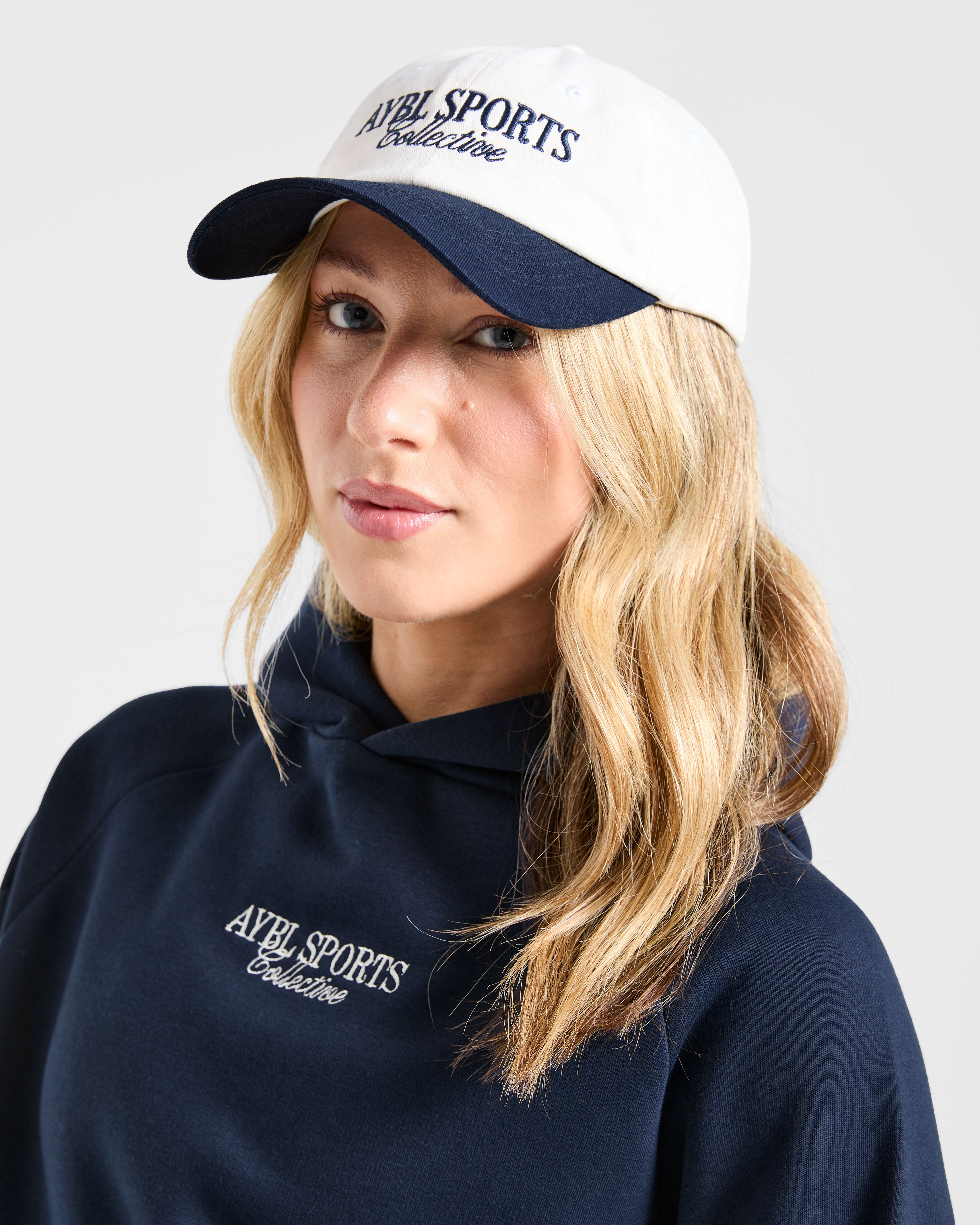 Sports Collective Cap - Off White/Navy