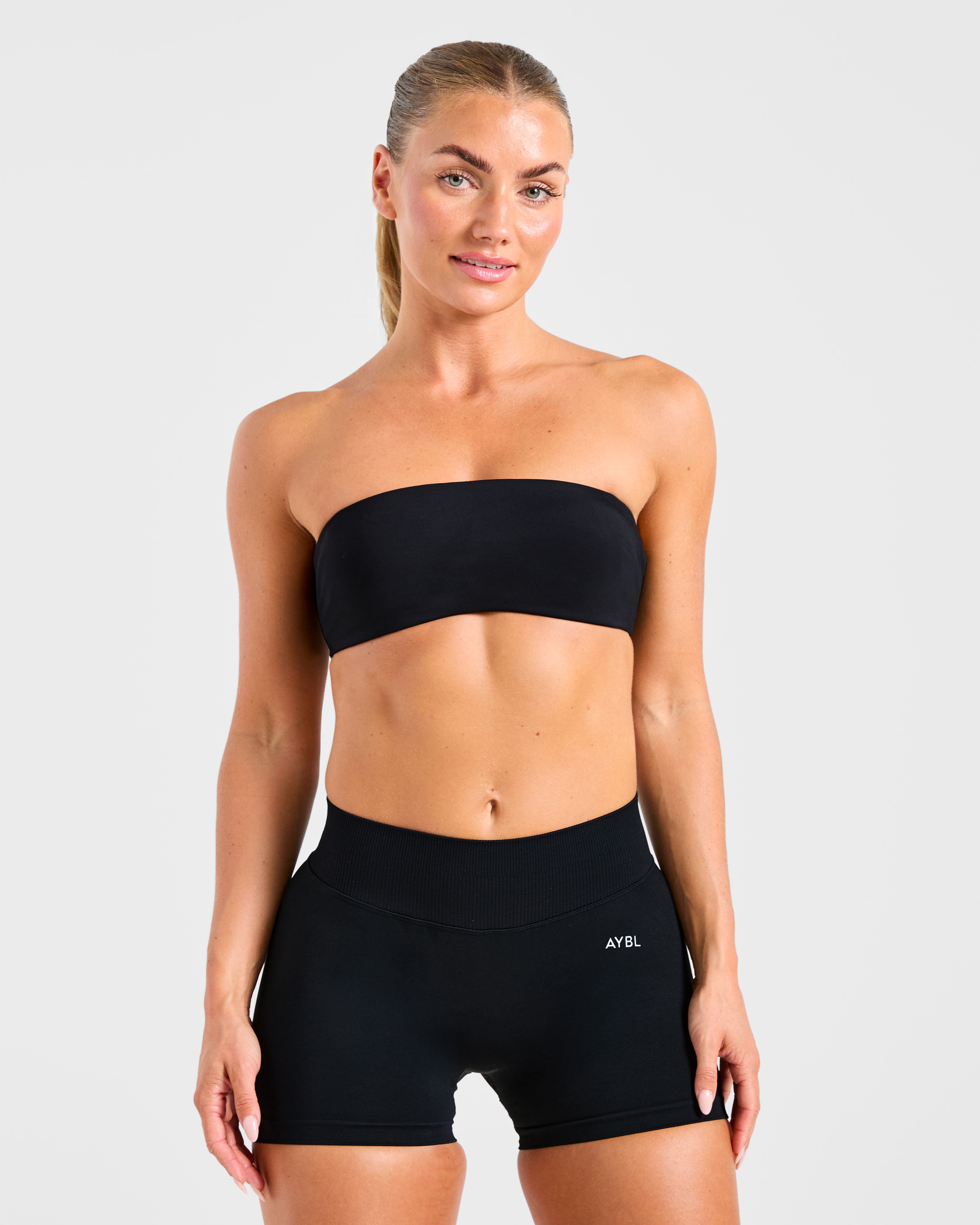 Essential Bandeau Sports Bra - Black