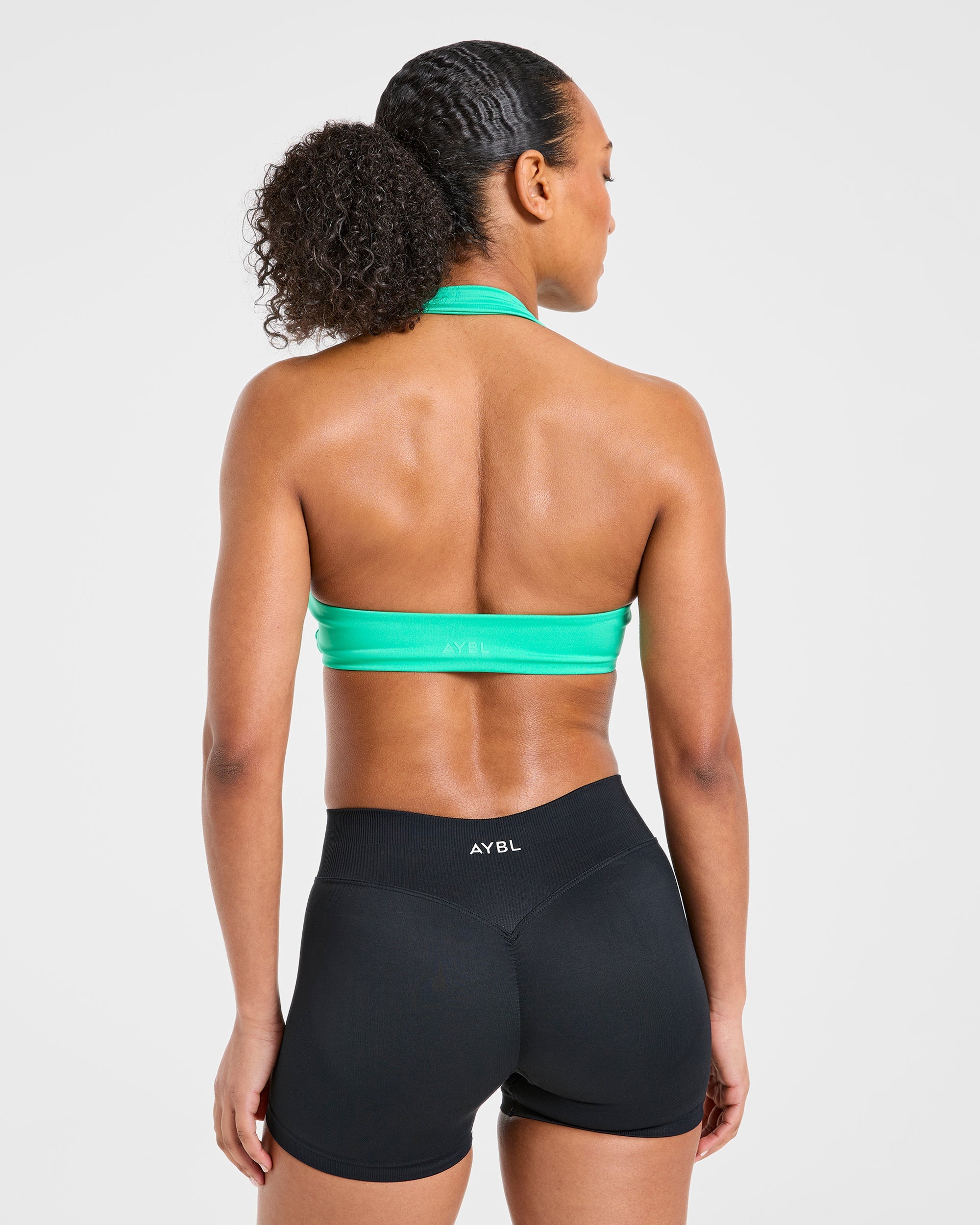 Essential Halterneck Sports Bra - Mint Green