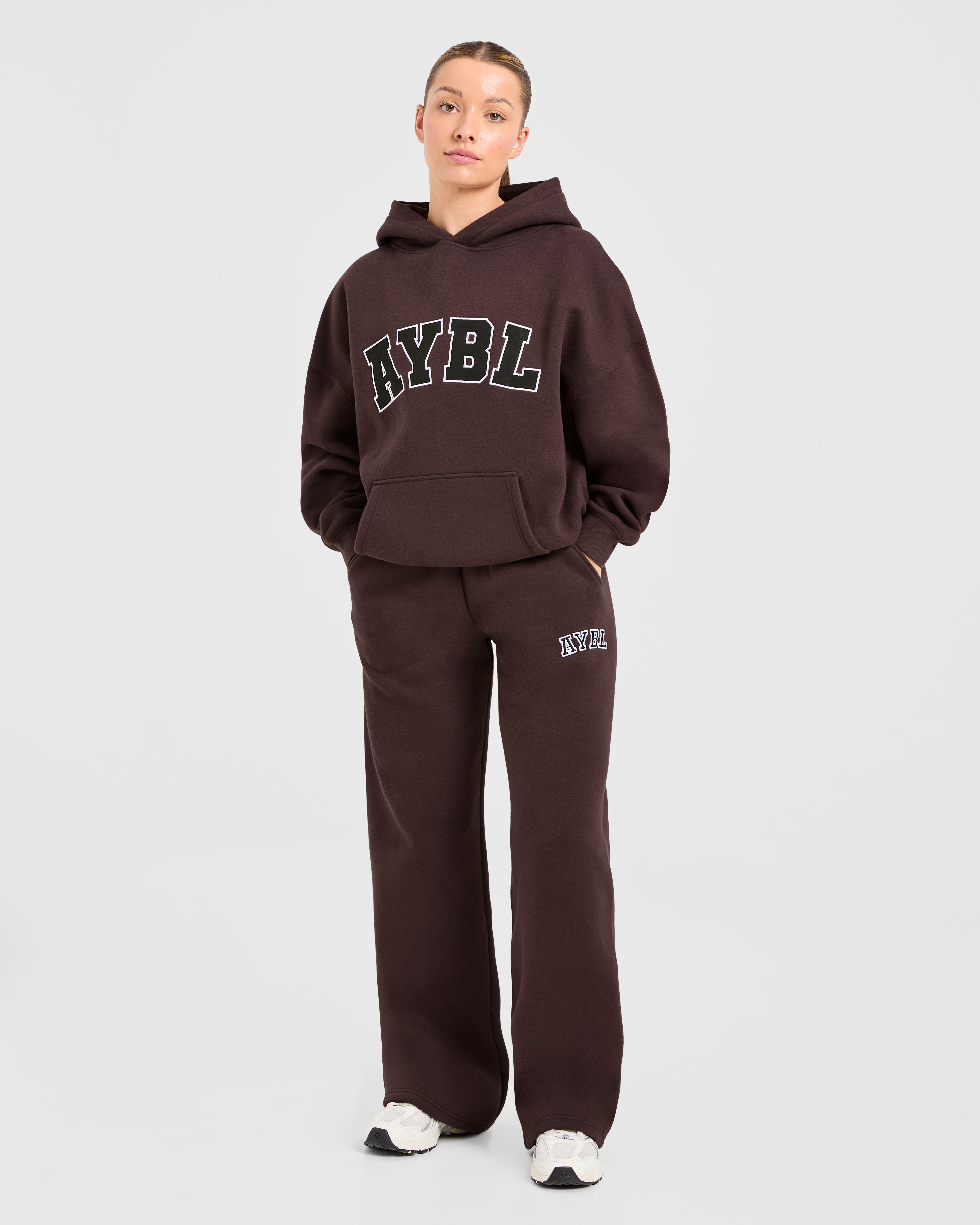 Varsity 2.0 Oversized Hoodie - Cocoa Brown