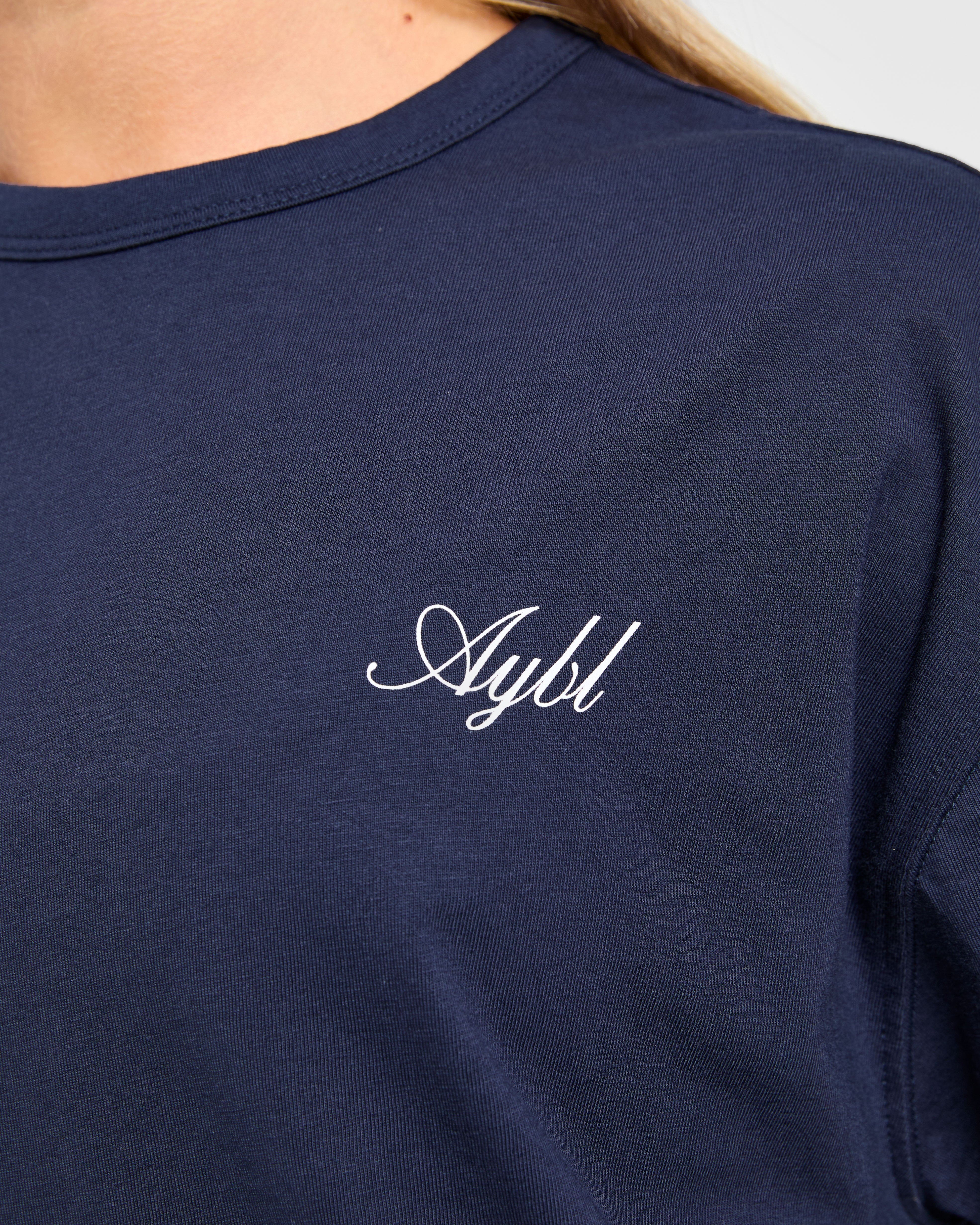 Athletics Sport Dept Oversized T Shirt - Navy