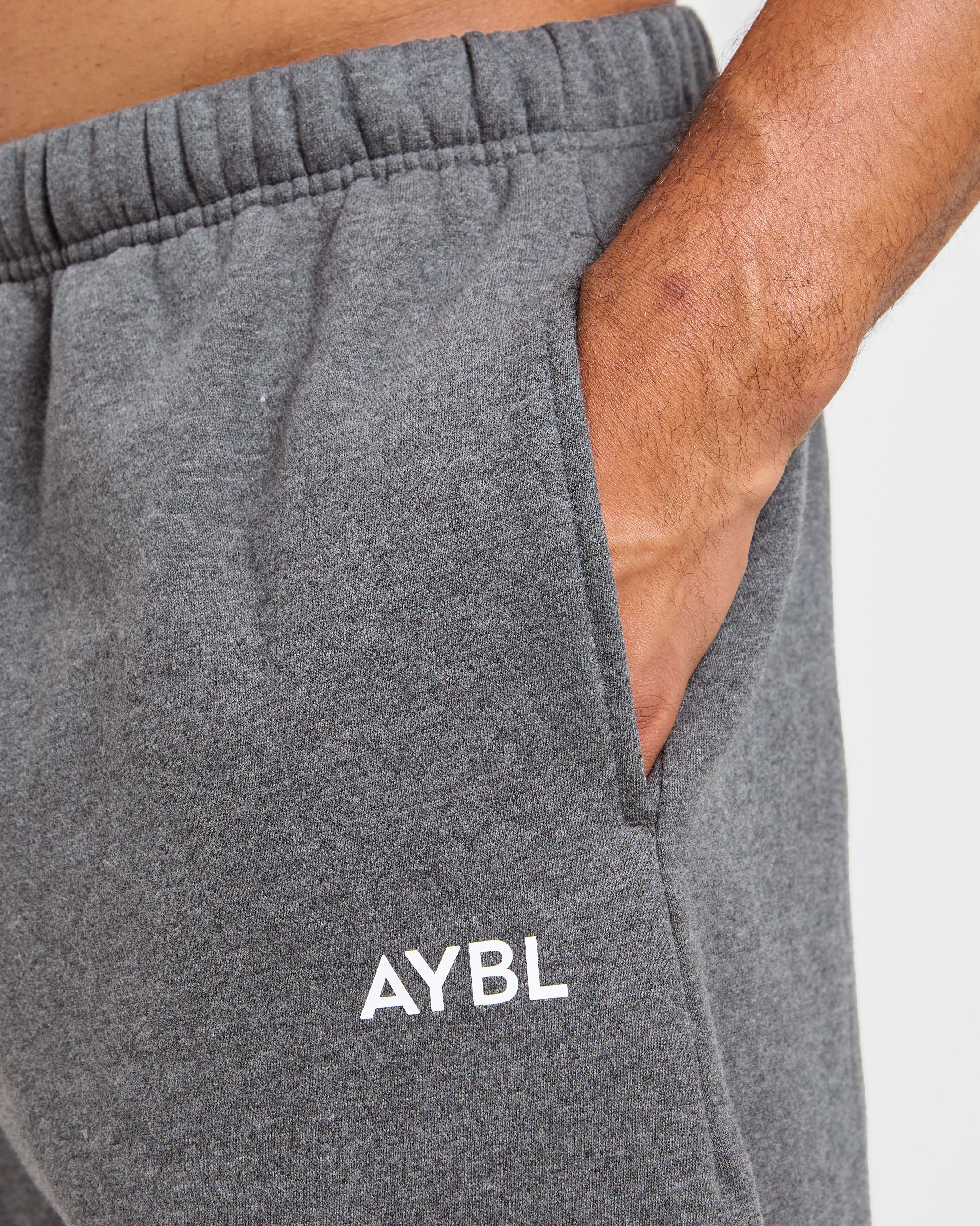Essential Oversized Straight Leg Joggers - Charcoal
