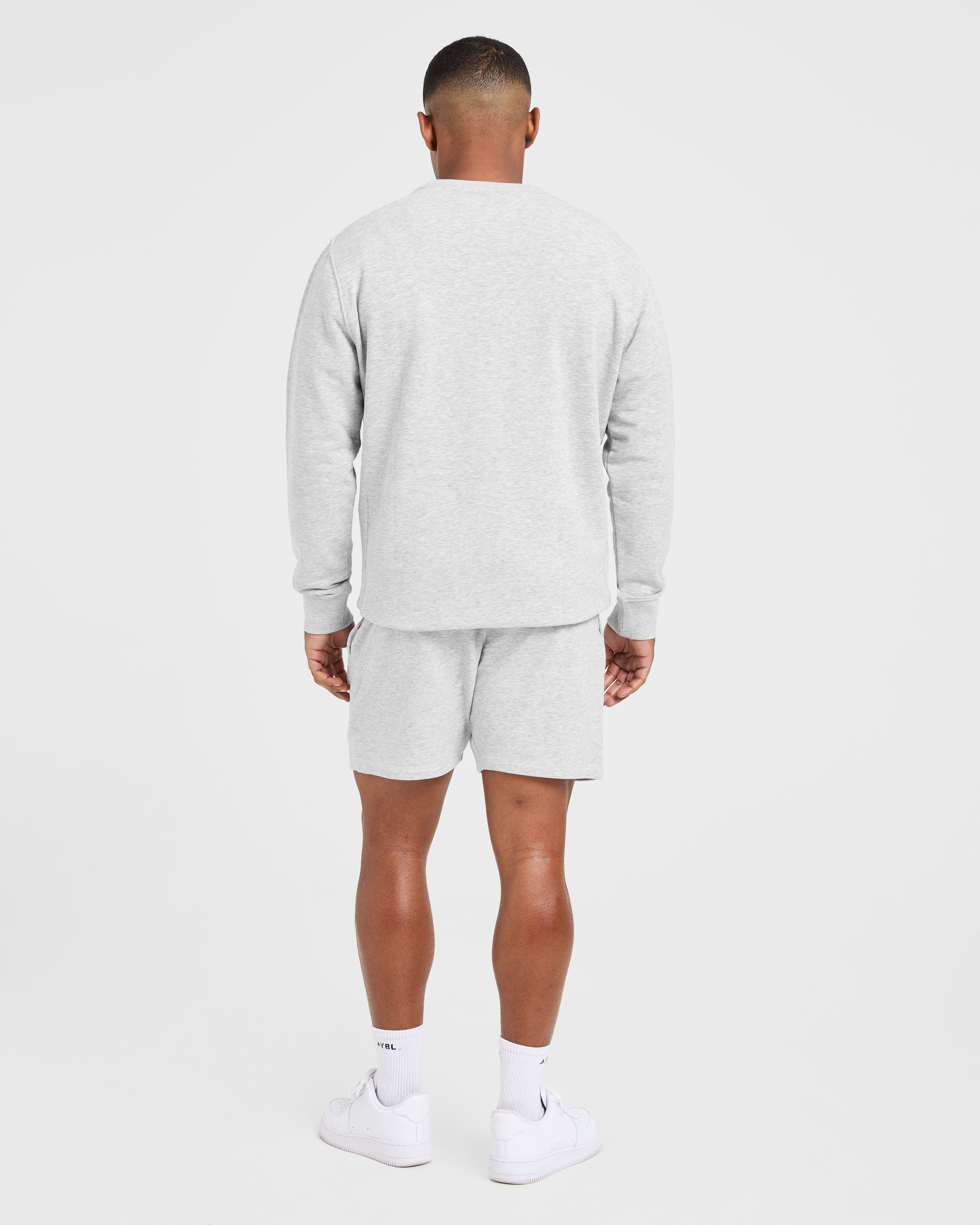 Essential Lightweight Sweater - Grey Marl