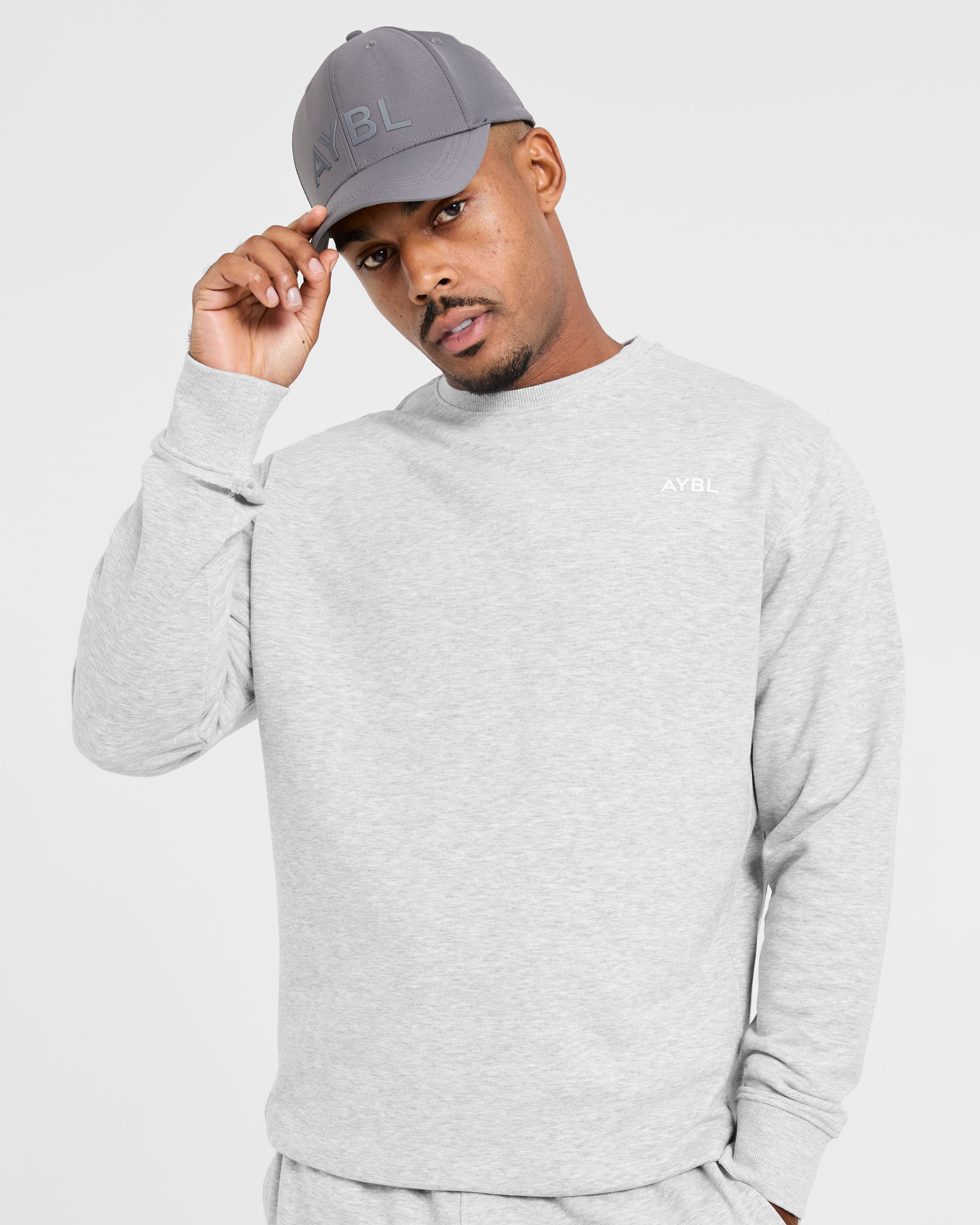 Essential Lightweight Sweater - Grey Marl