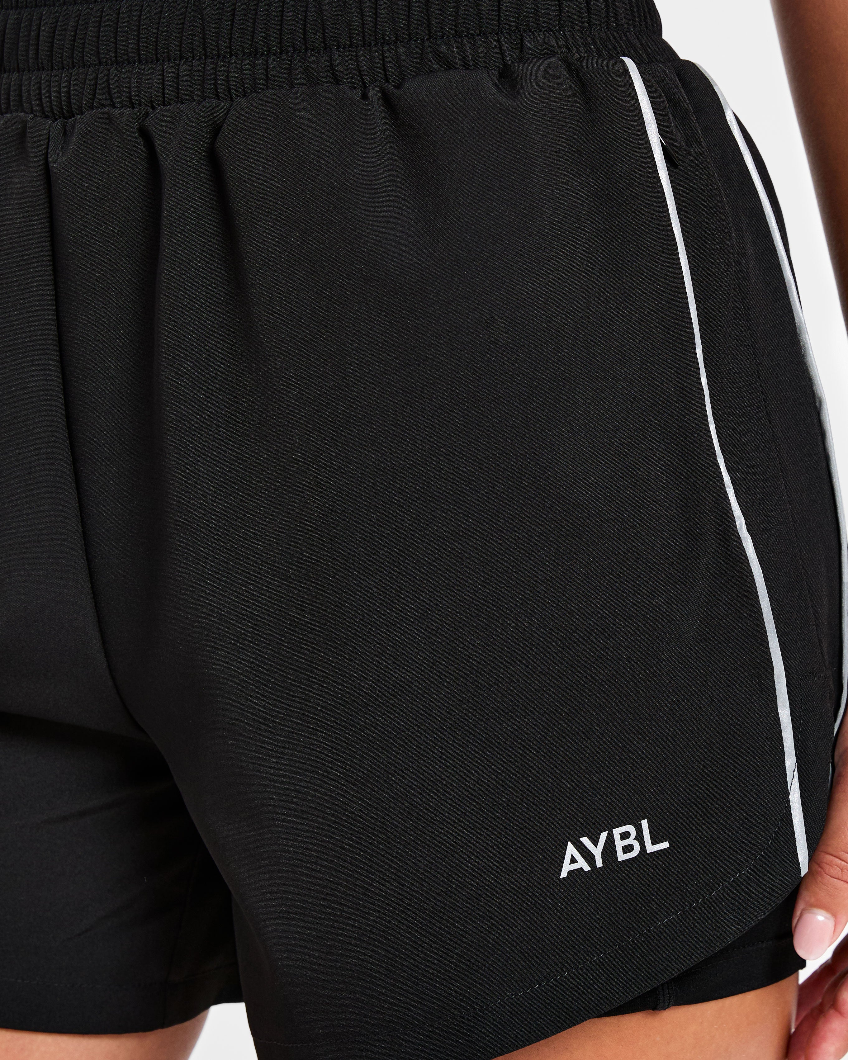 Run 2 in 1 Shorts - Black