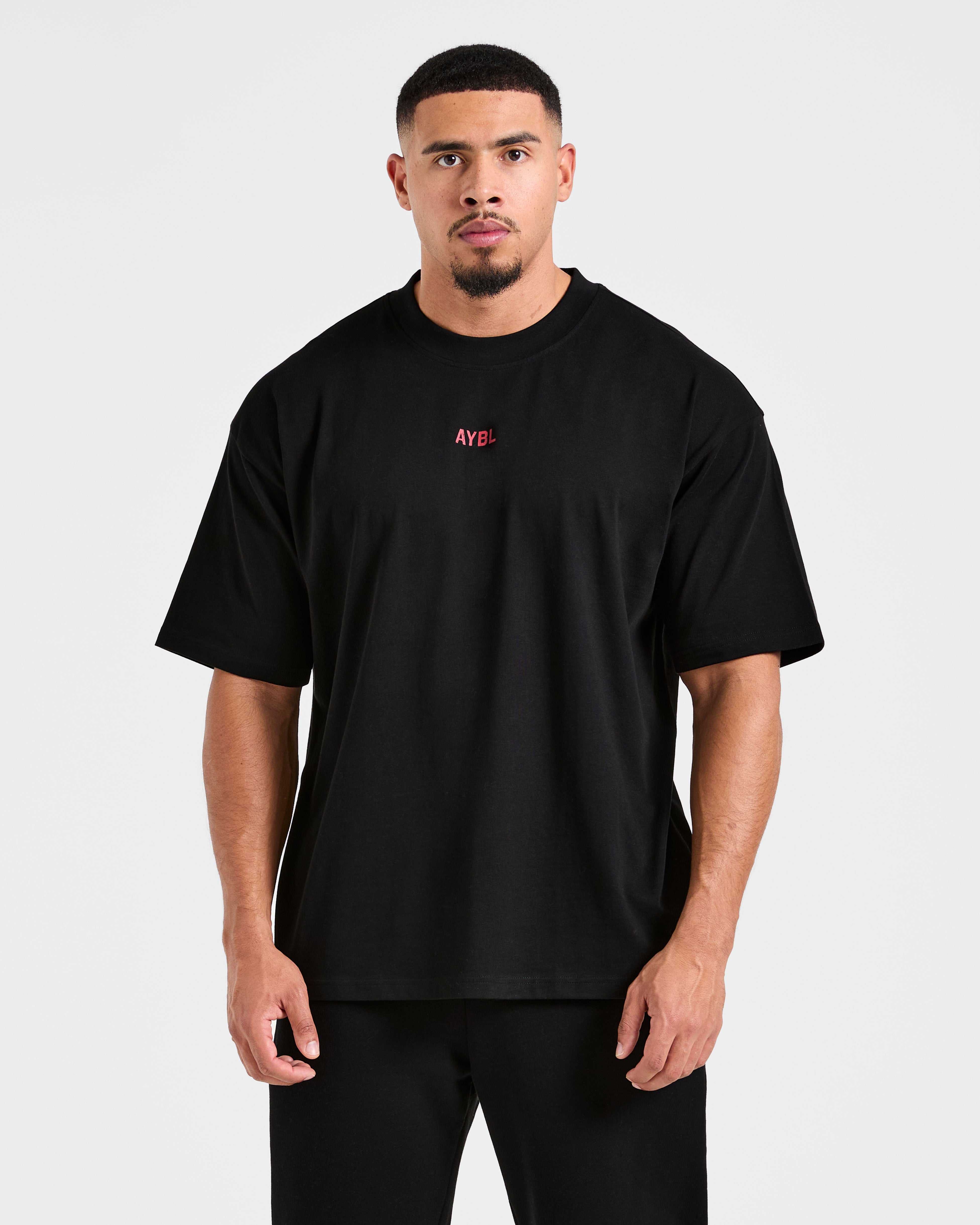 Cam Kissel x Strength Starts Here Oversized T Shirt - Black/Red
