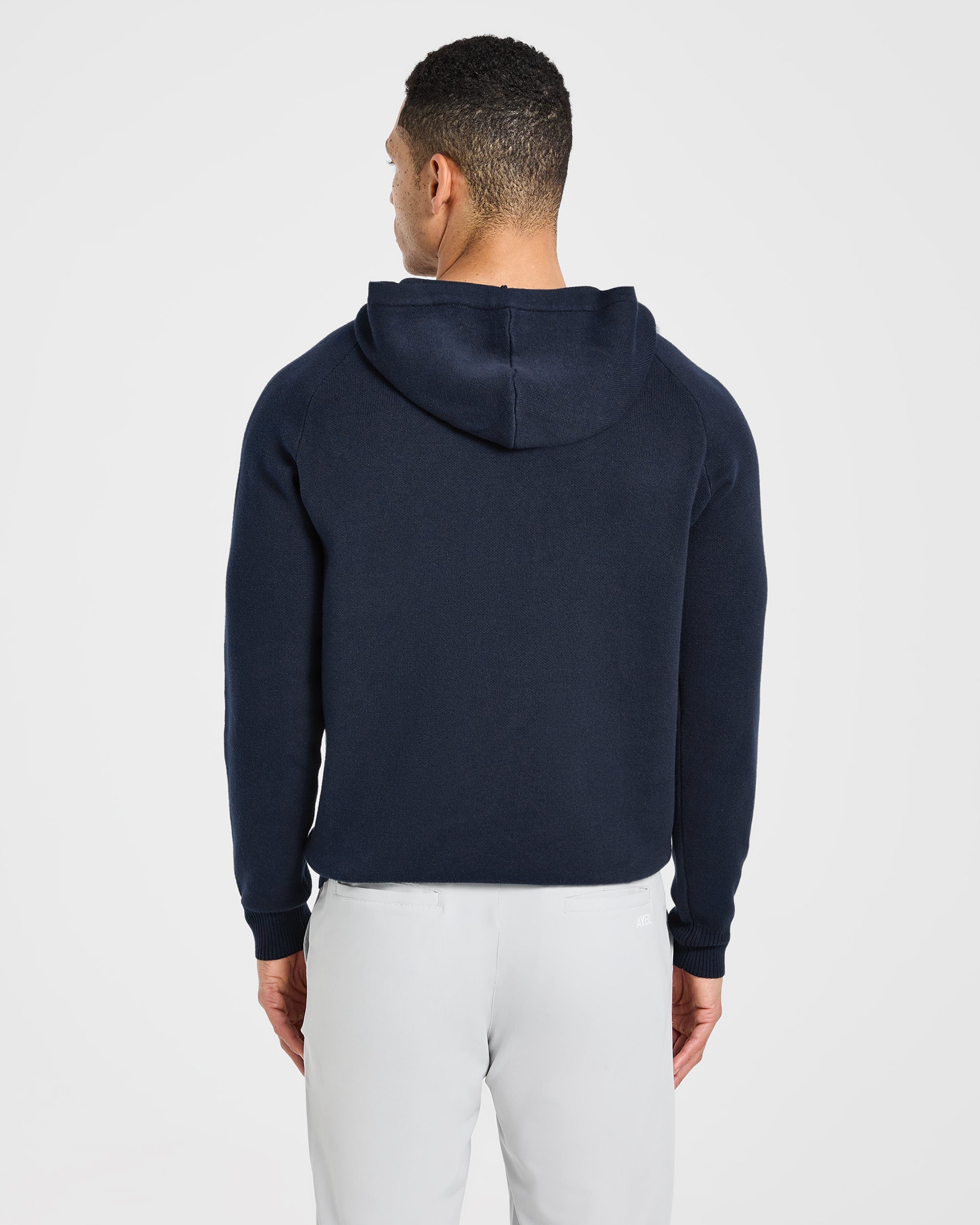 Golf Club Knitted Hoodie - Navy