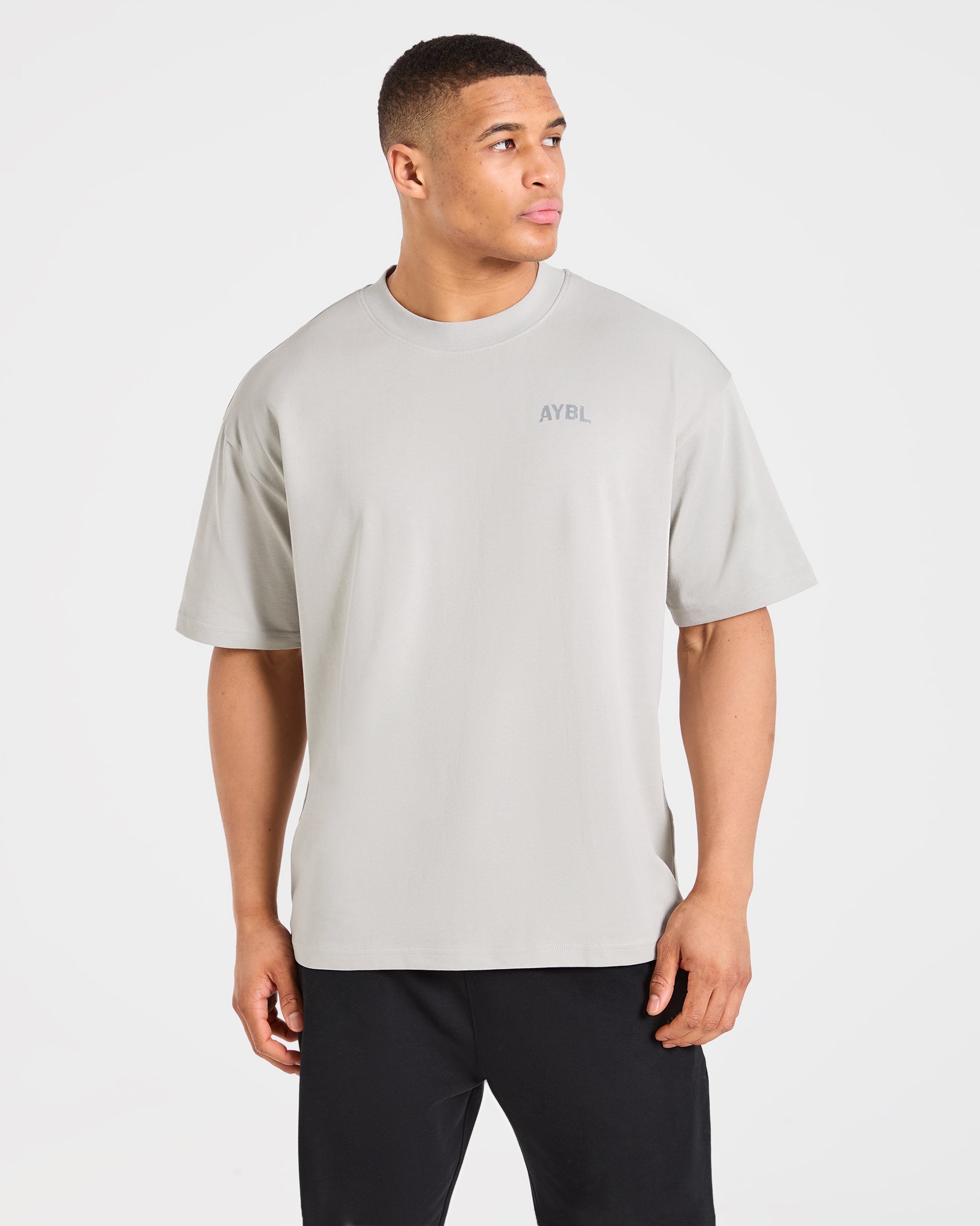Strength Division Oversized T Shirt - Iced Grey