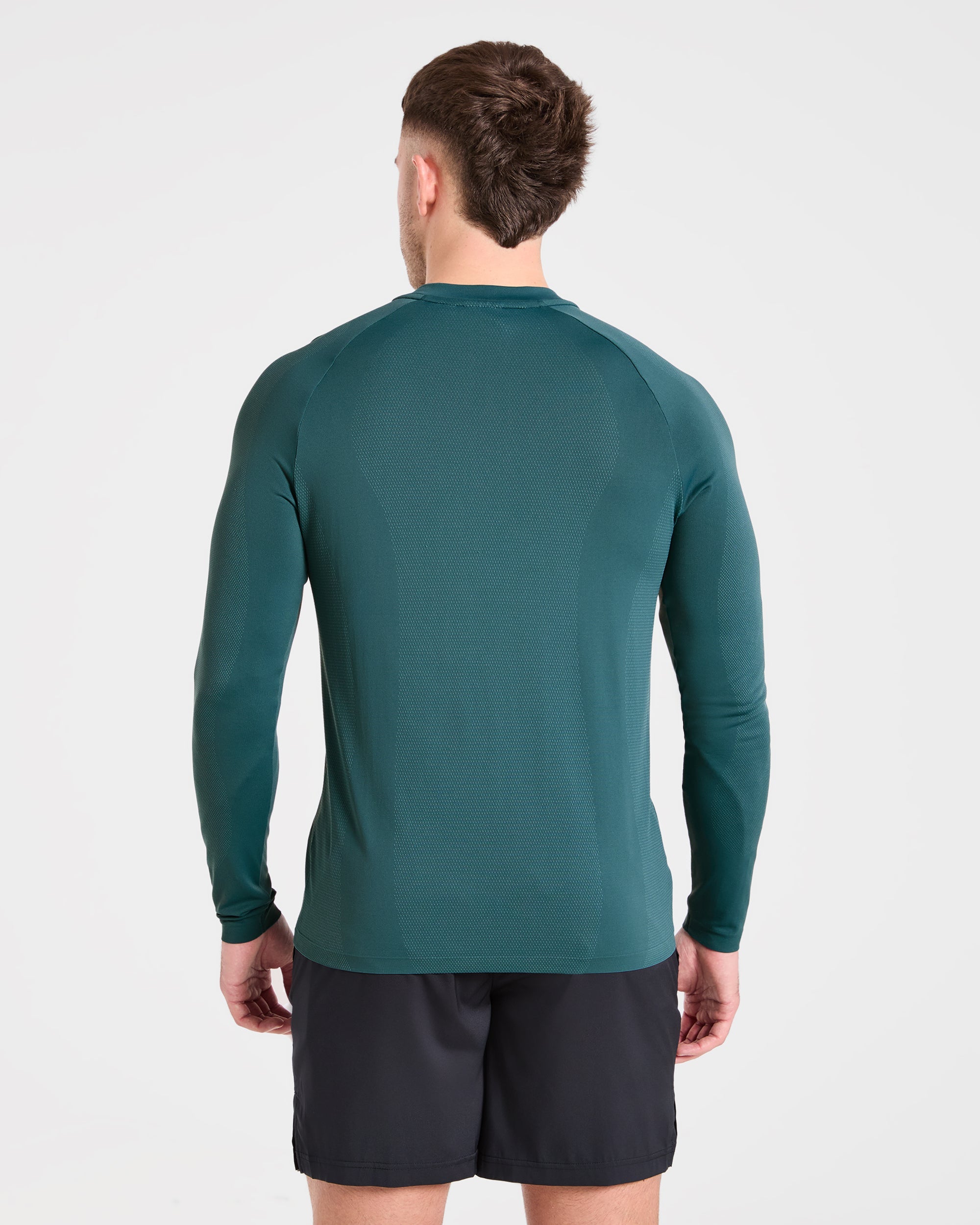 Attain Seamless Long Sleeve T Shirt - Pine Forest