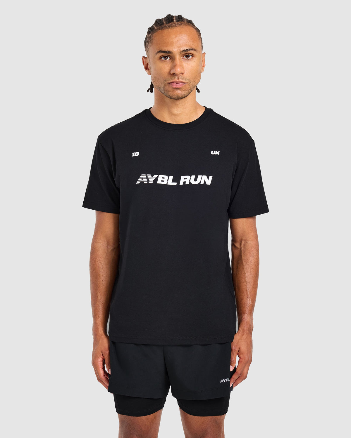 Run Graphic T Shirt - Black