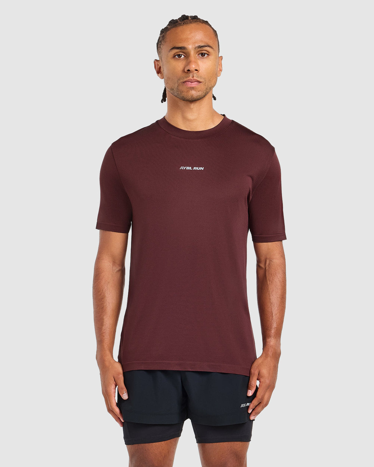Run Seamless T Shirt - Dark Burgundy