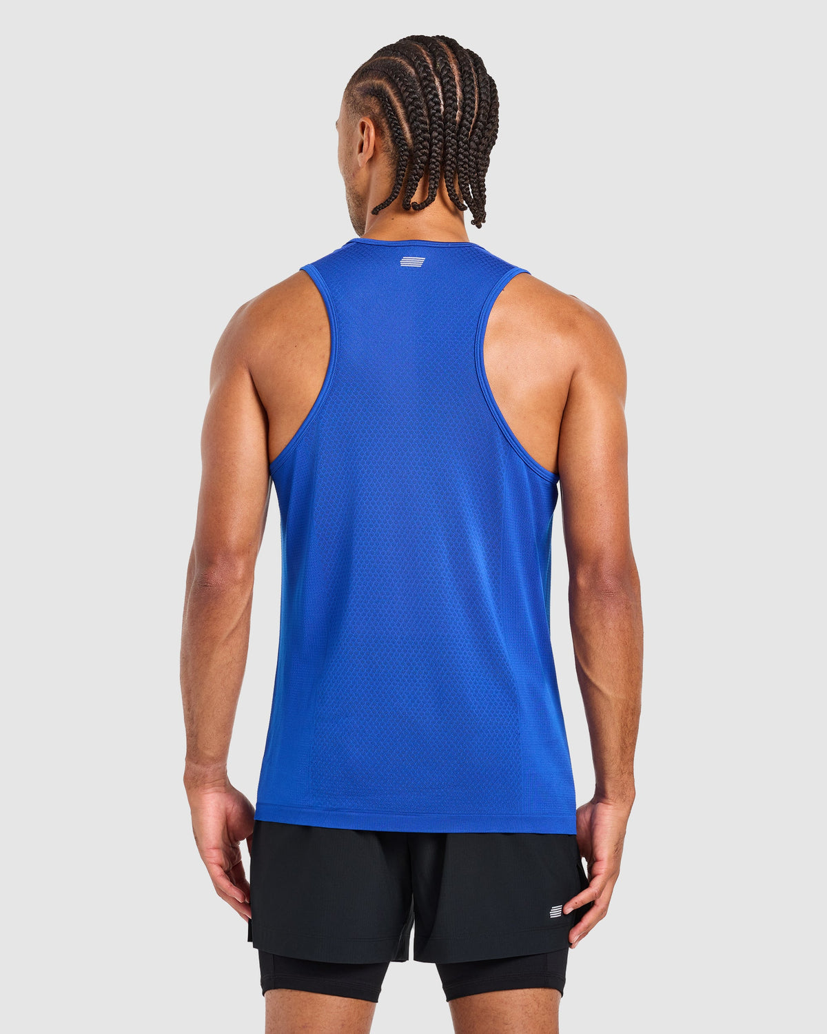 Run Seamless Tank - Neon Cobalt