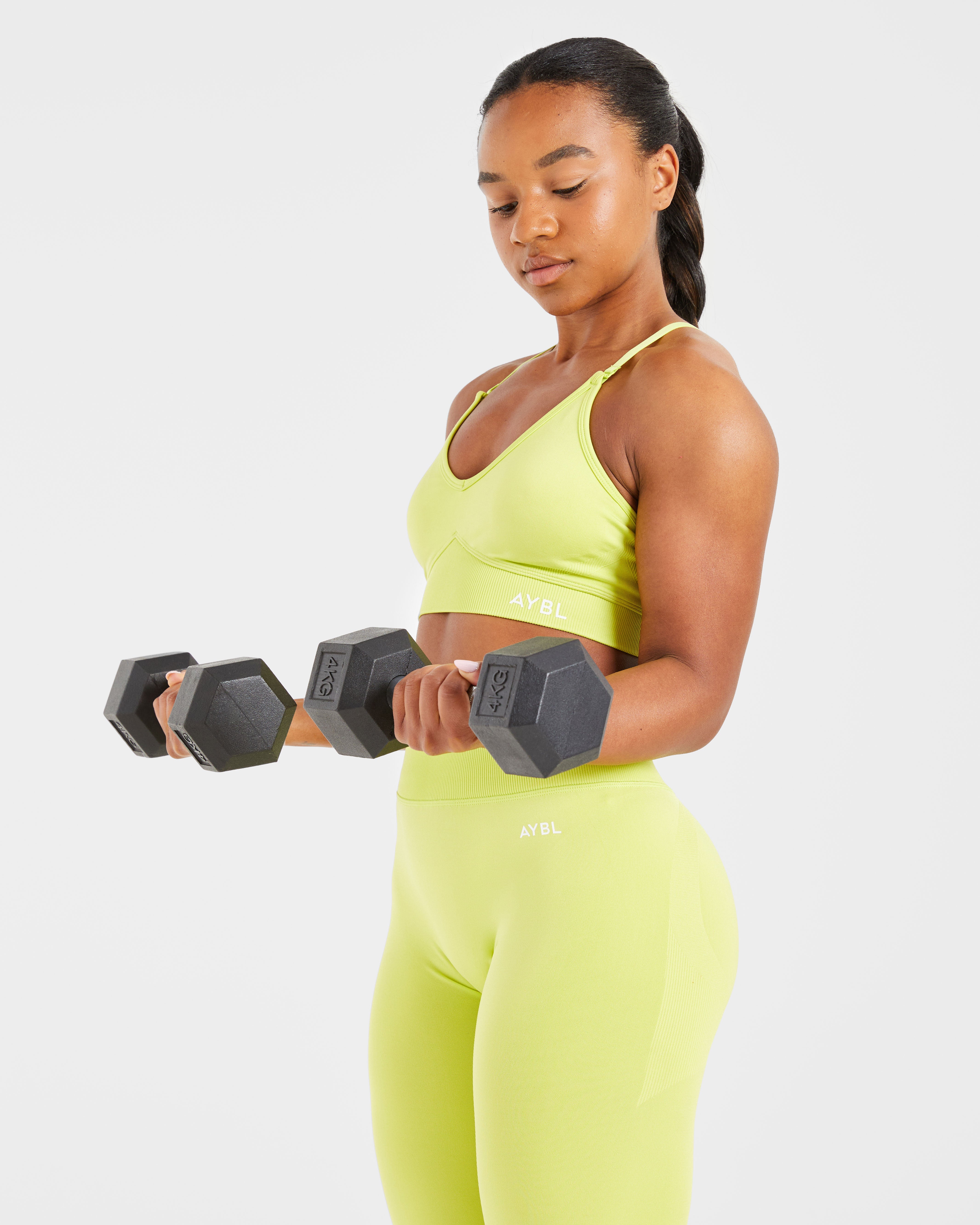 Adapt Seamless Sports Bra - Lime Green