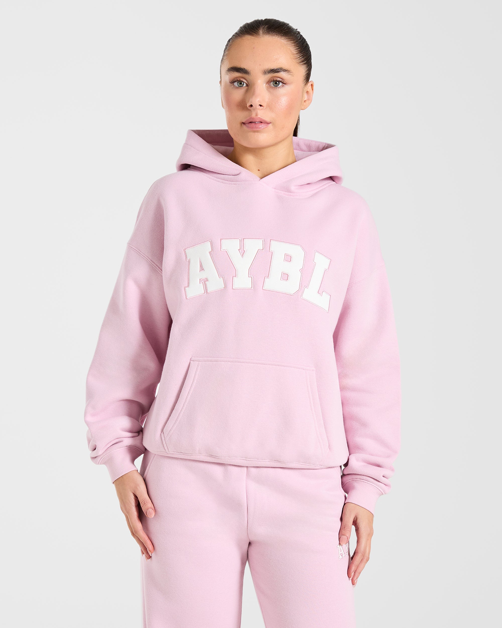 Varsity 2.0 Oversized Hoodie - Iced Pink