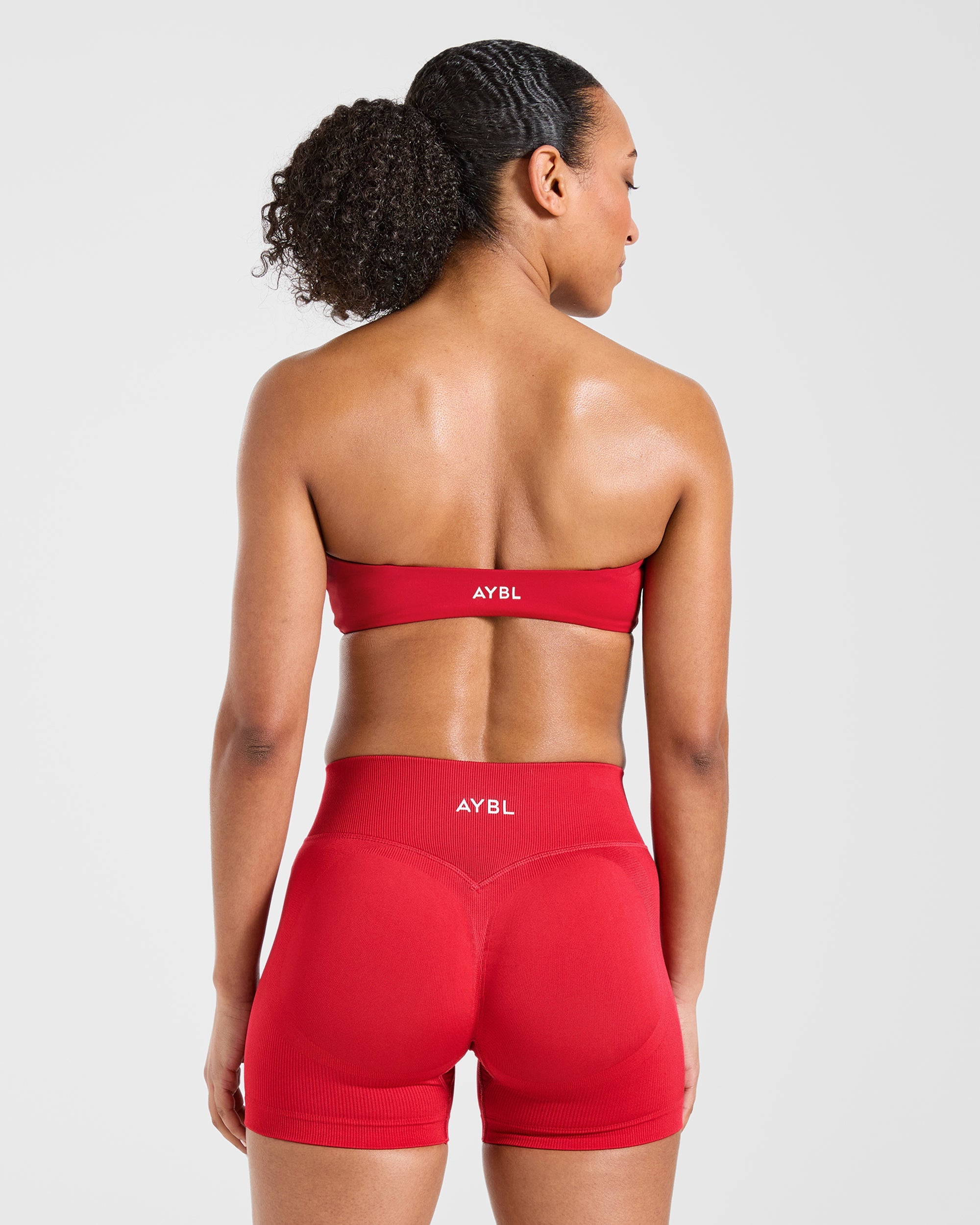 Essential Bandeau Sports Bra - Raspberry