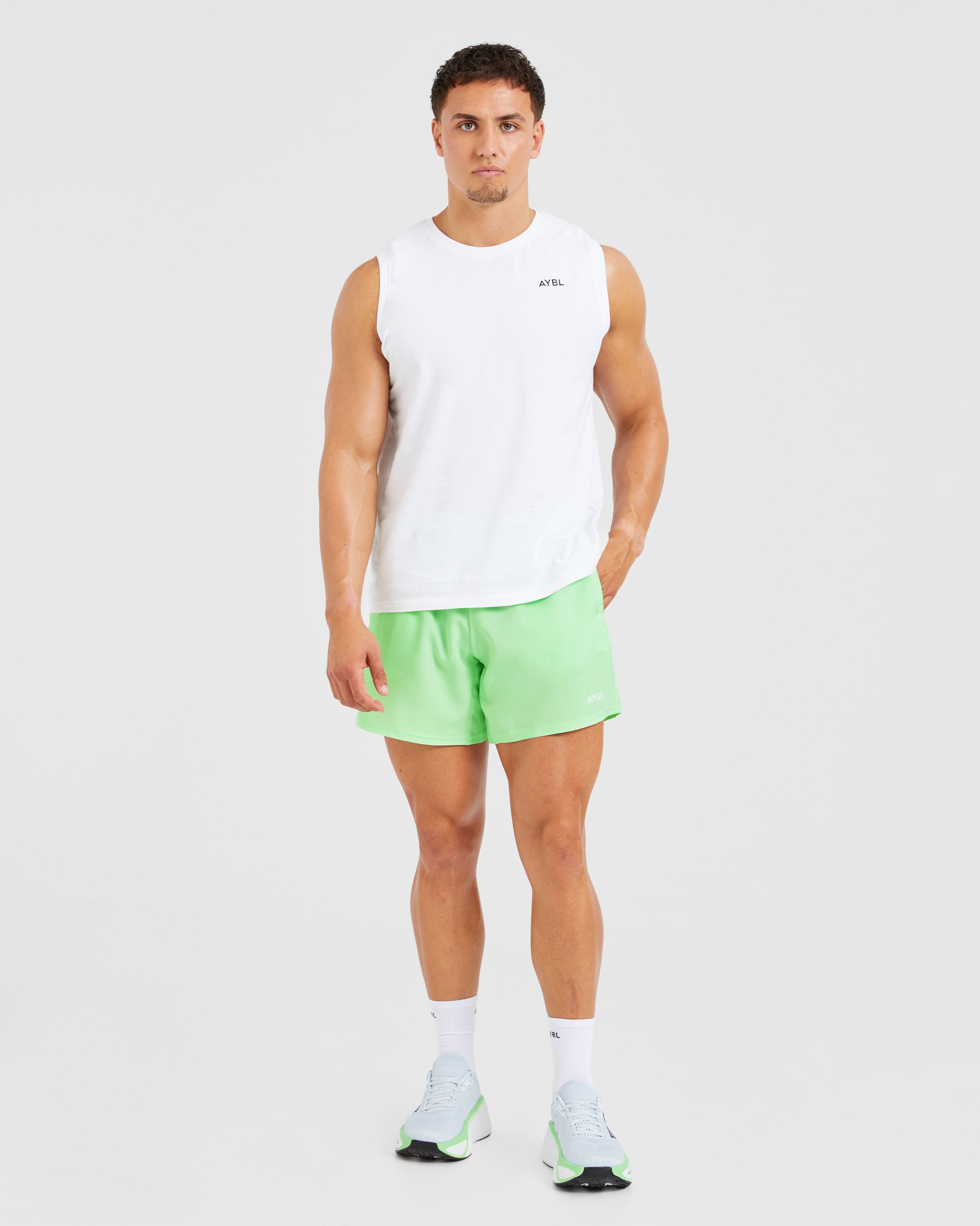 Core 5" Shorts - Lime Green