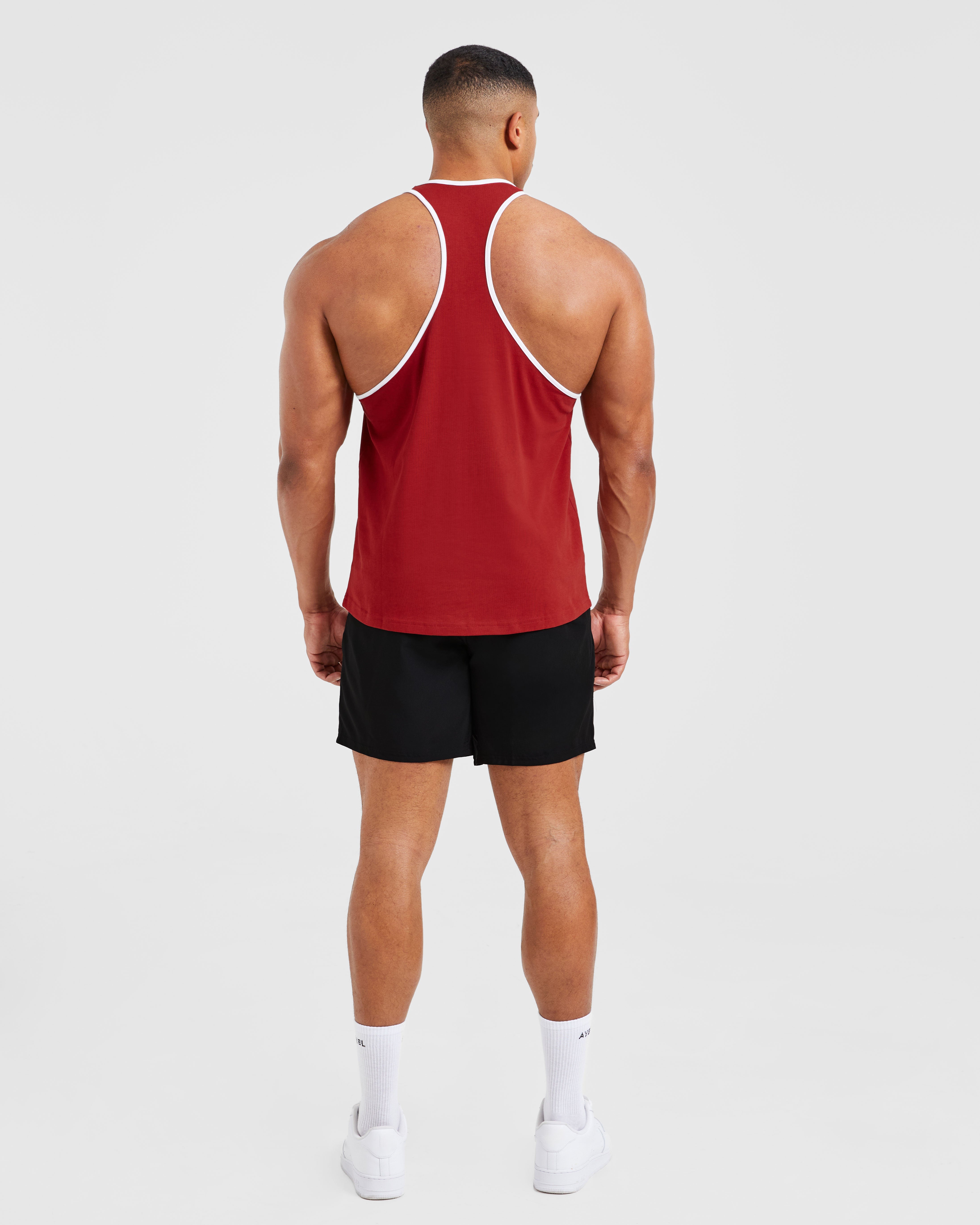 Wesley Vissers X Classic Bodybuilding Stringer - Deep Red