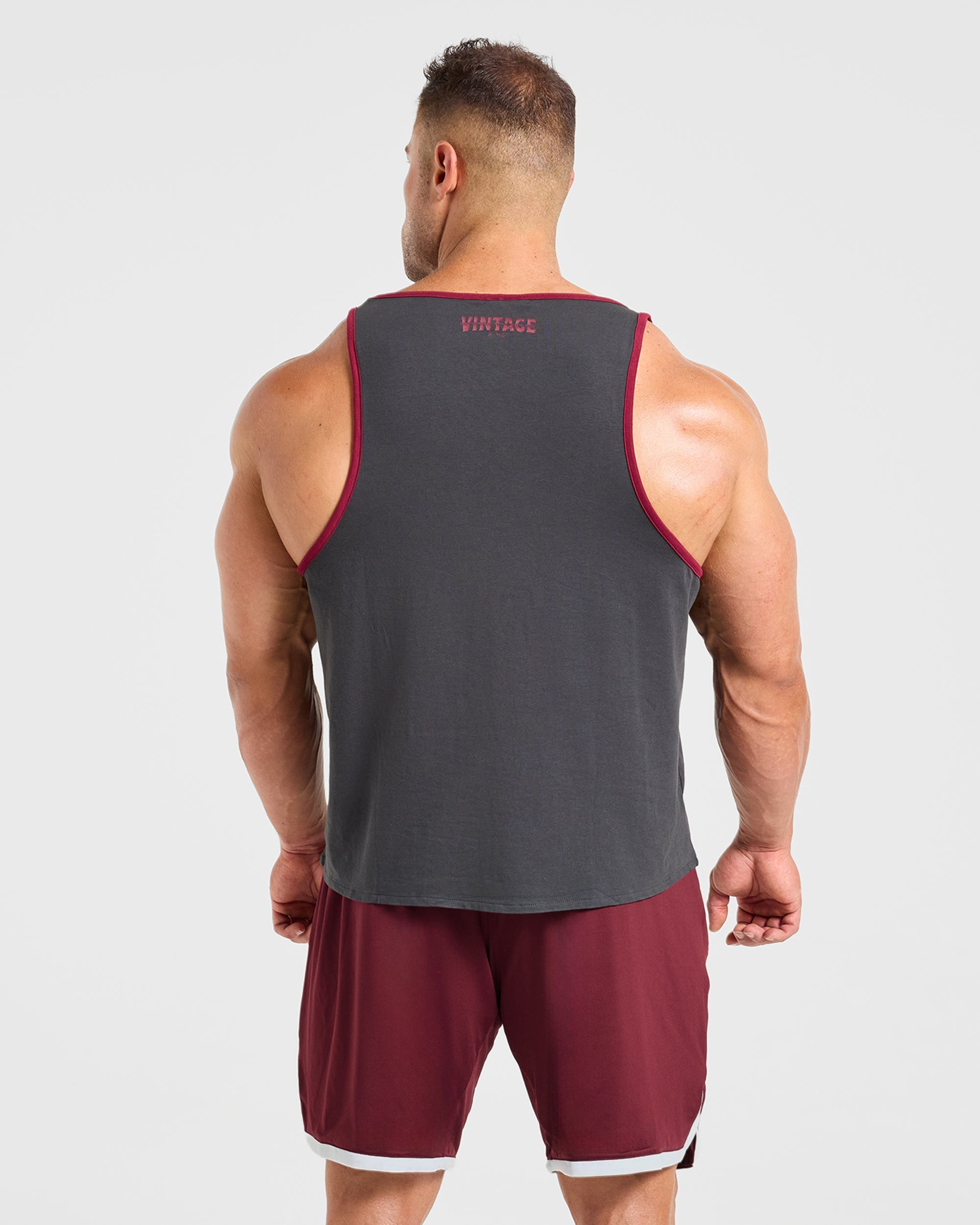 Wesley Vissers x Contrast Tank - Charcoal