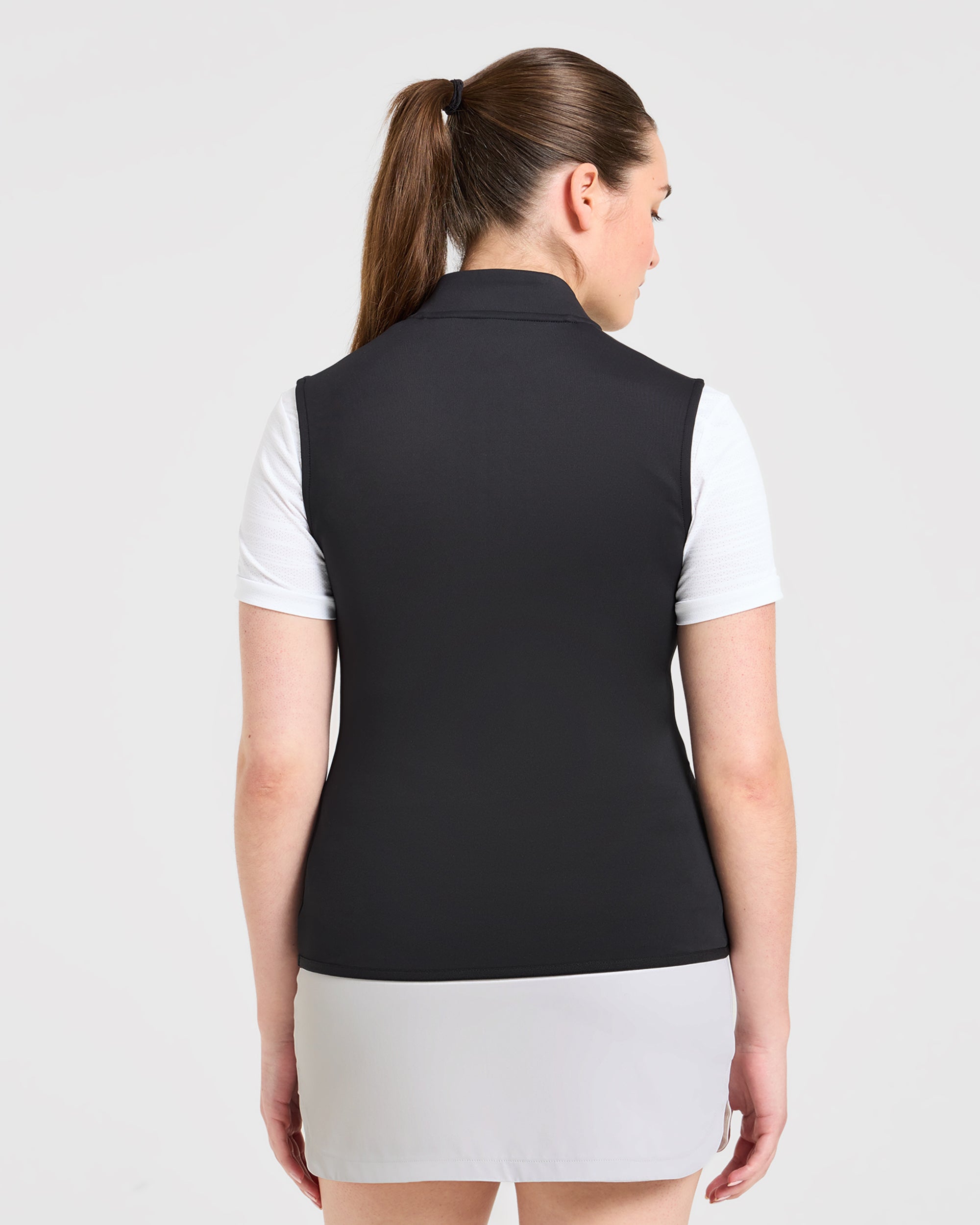 Classic 1/4 Zip Vest - Black
