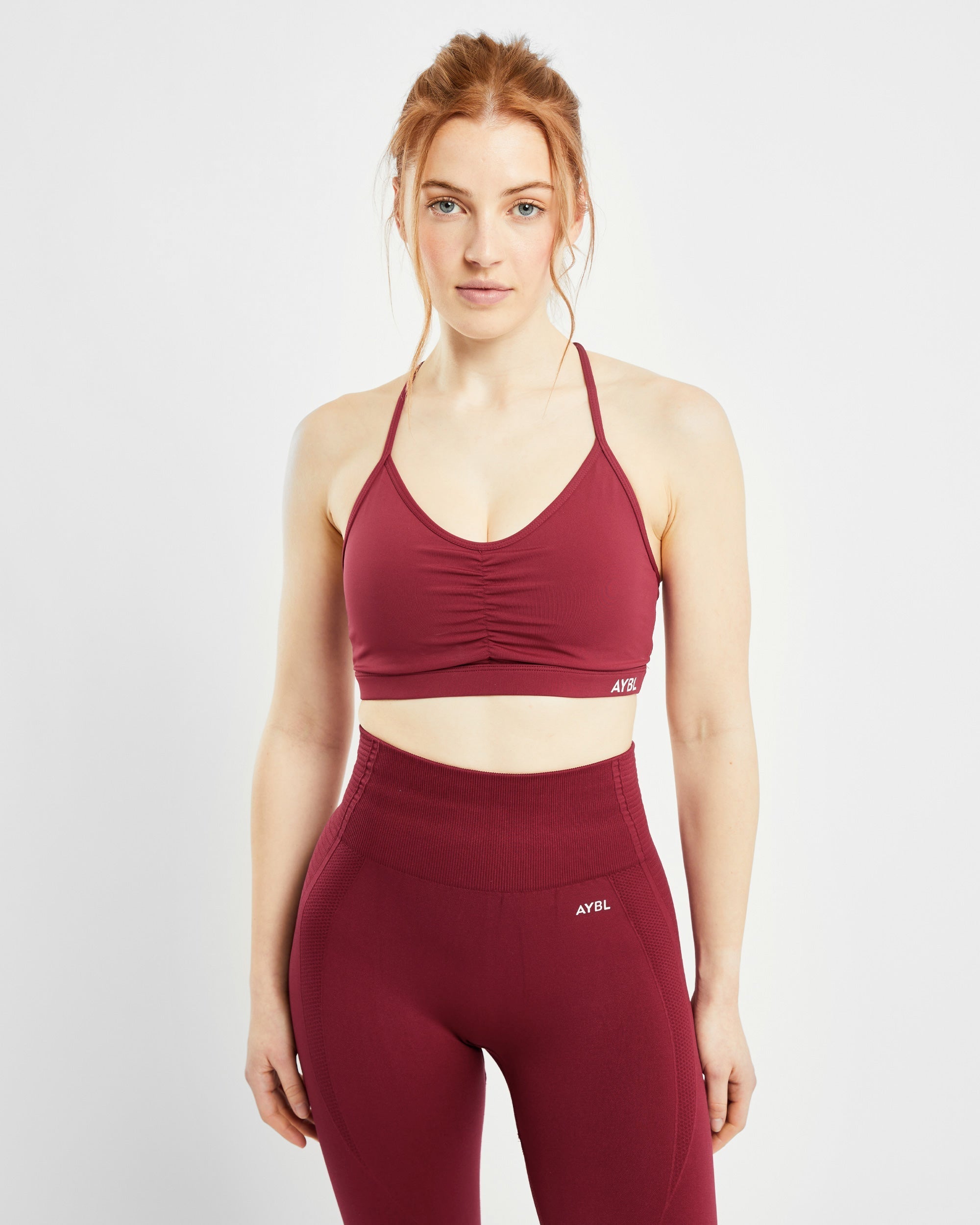 Essential Ruched Sports Bra - Mocha – AYBL USA