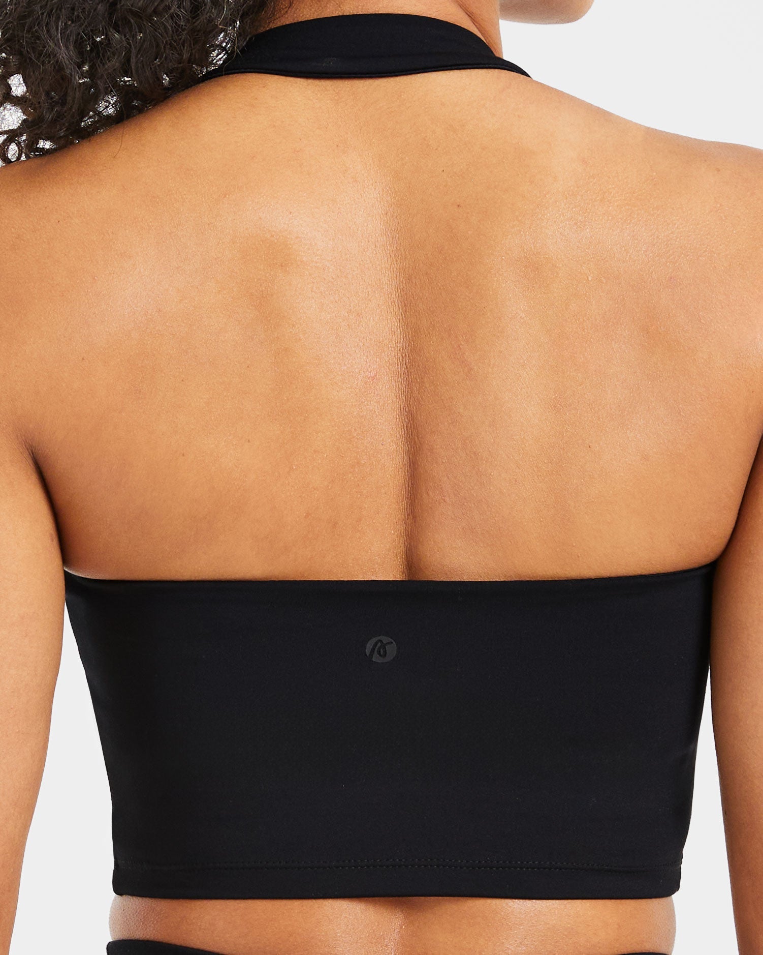 Staple Halterneck Crop Top - Black