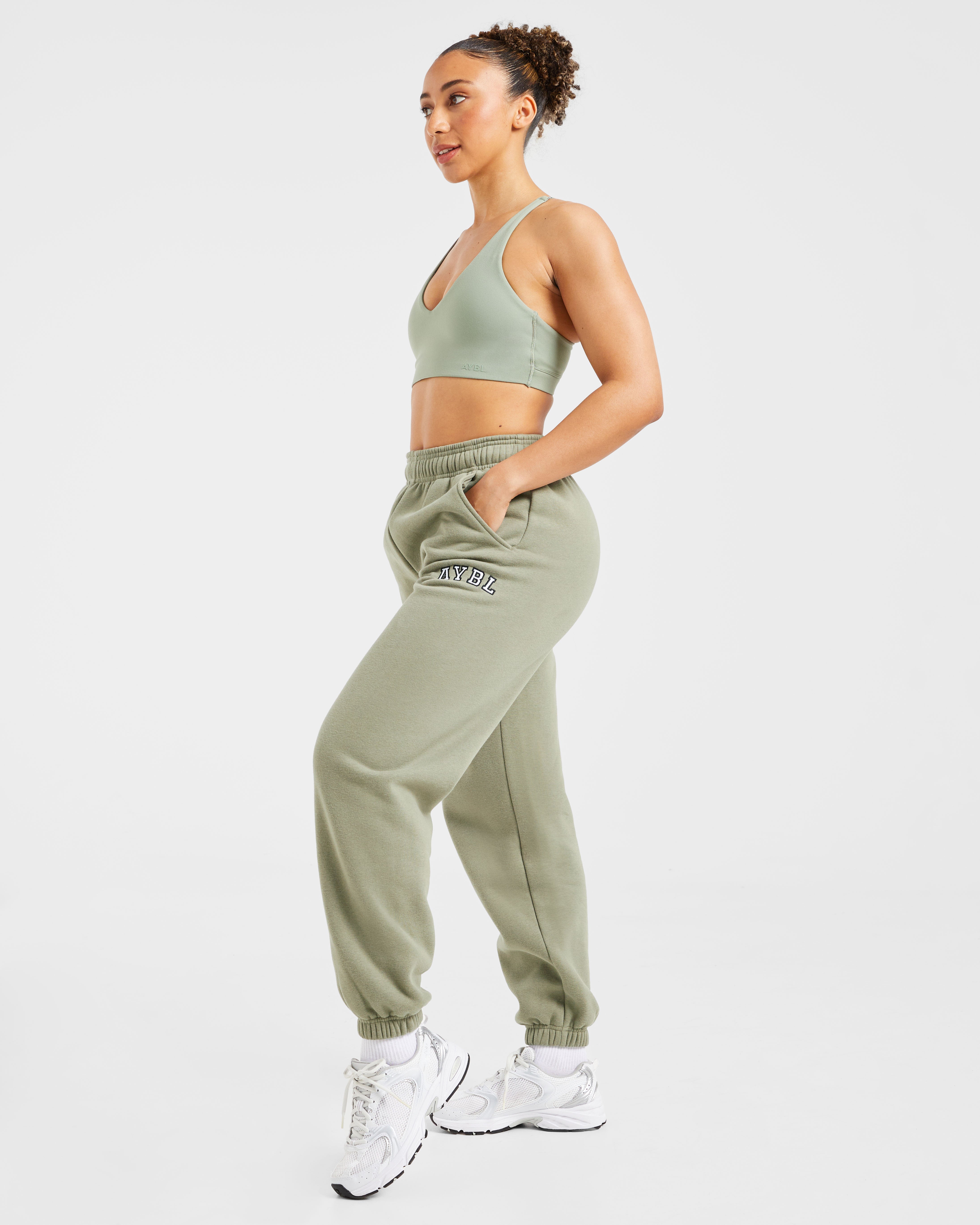 Varsity 2.0 Oversized Joggers - Muted Olive