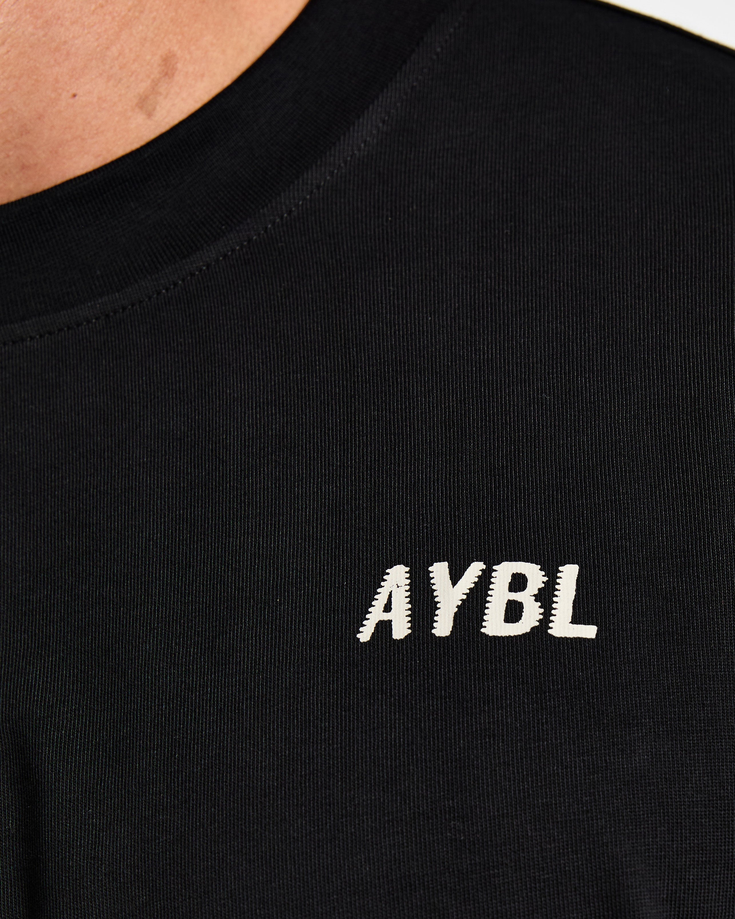 Lift Heavy Oversized T Shirt - Black/Off White