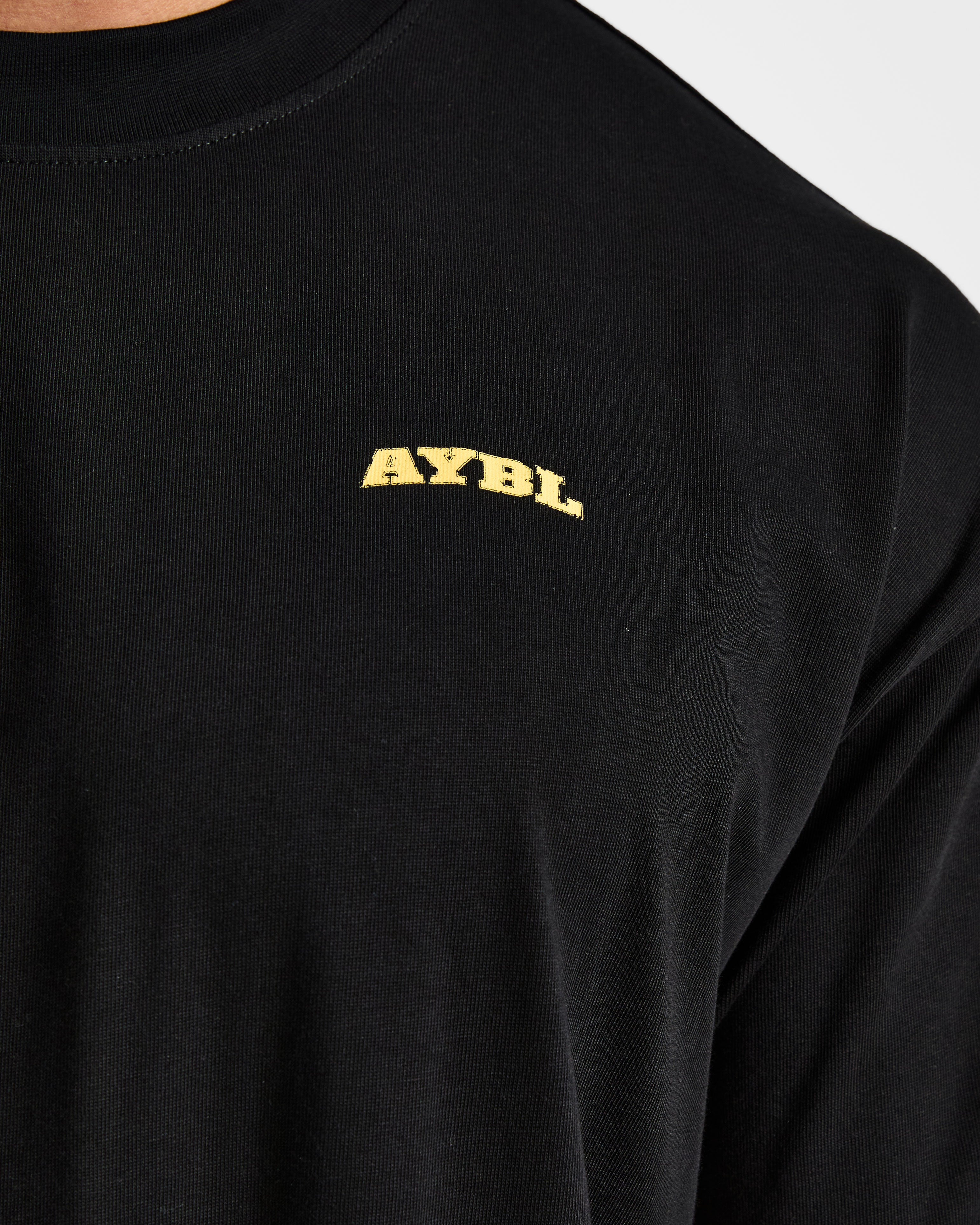Team AYBL Oversized T Shirt - Black/Yellow