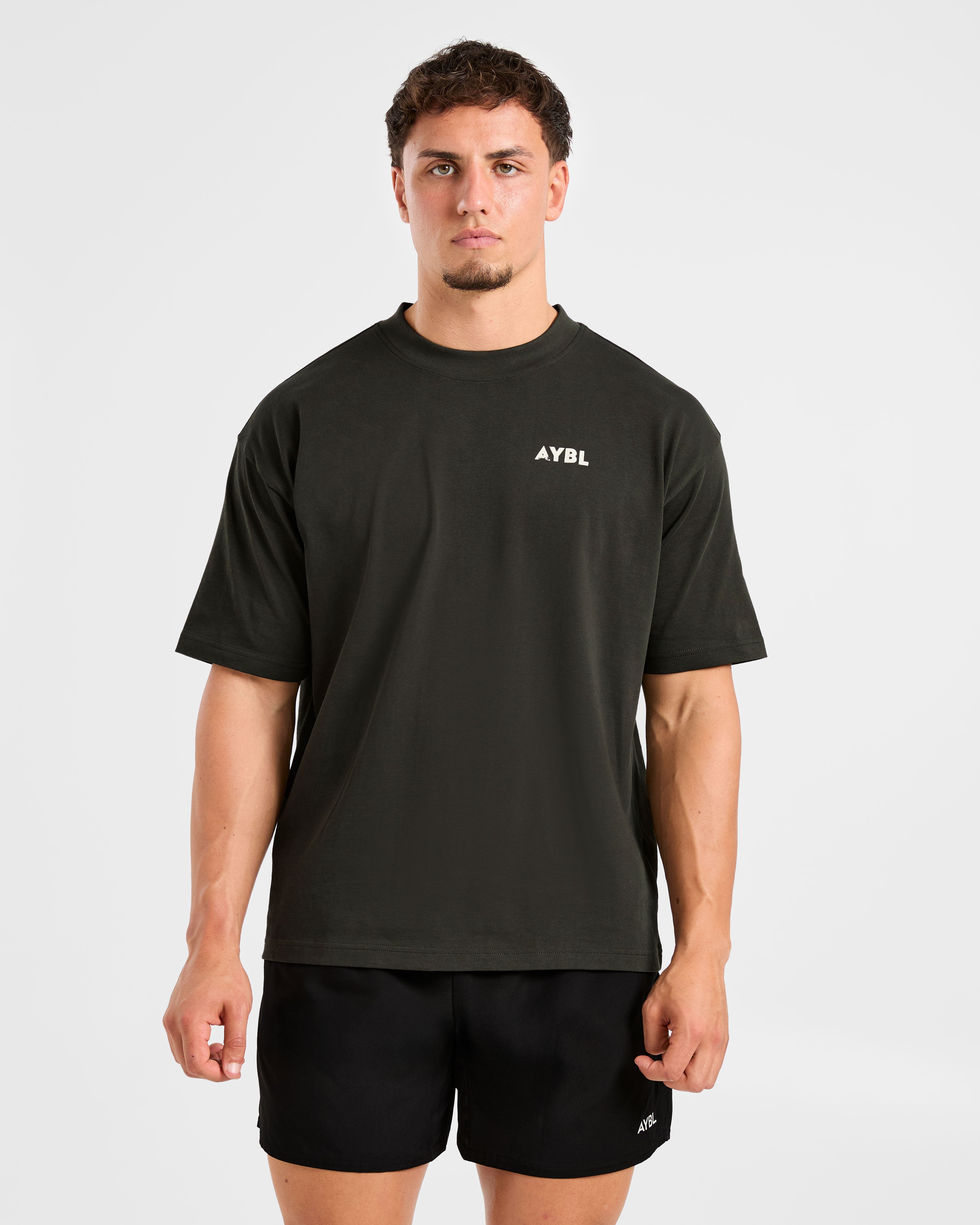 Future Fitness Oversized T Shirt - Charcoal/Mauve