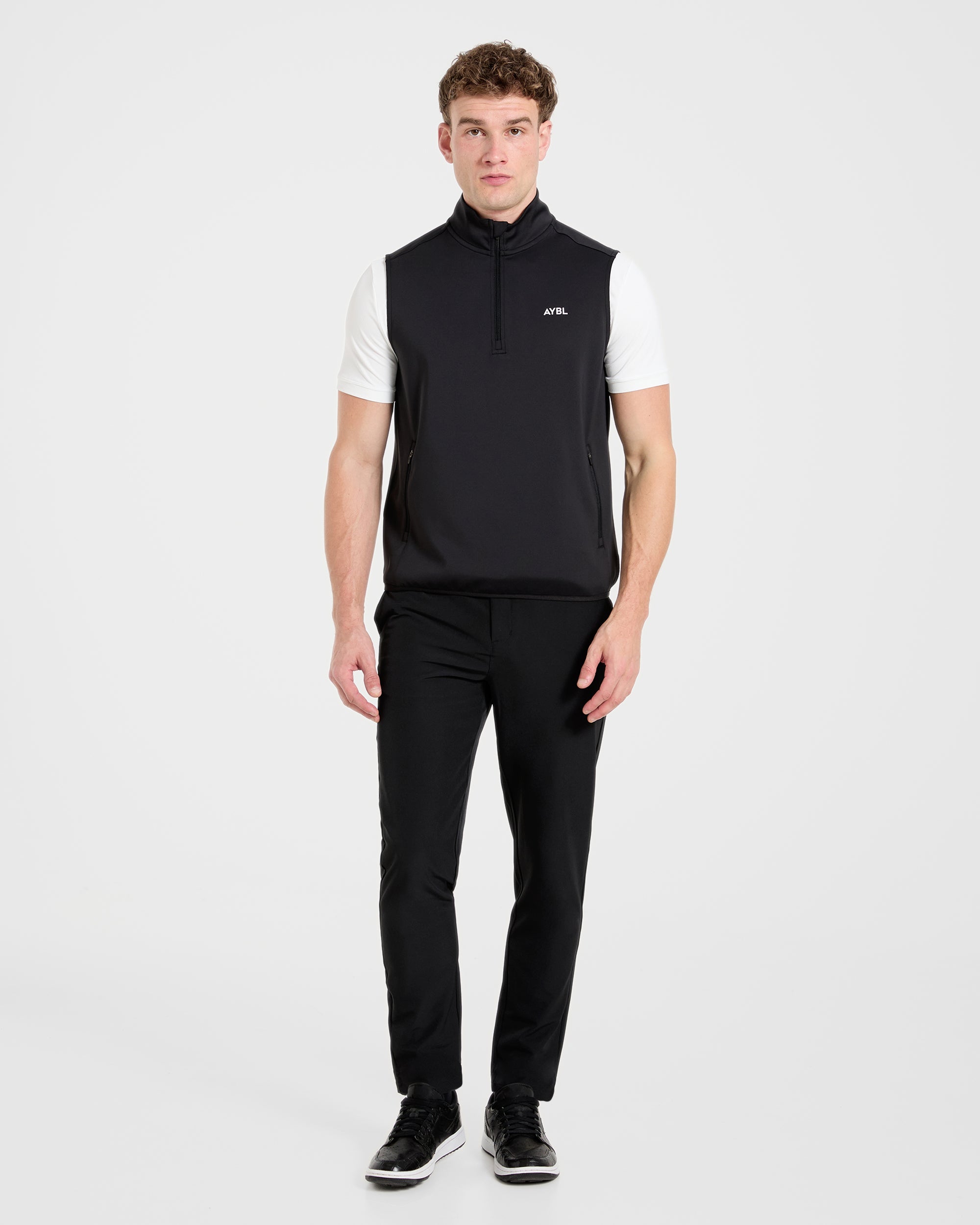 Precision 1/4 Zip Vest - Black
