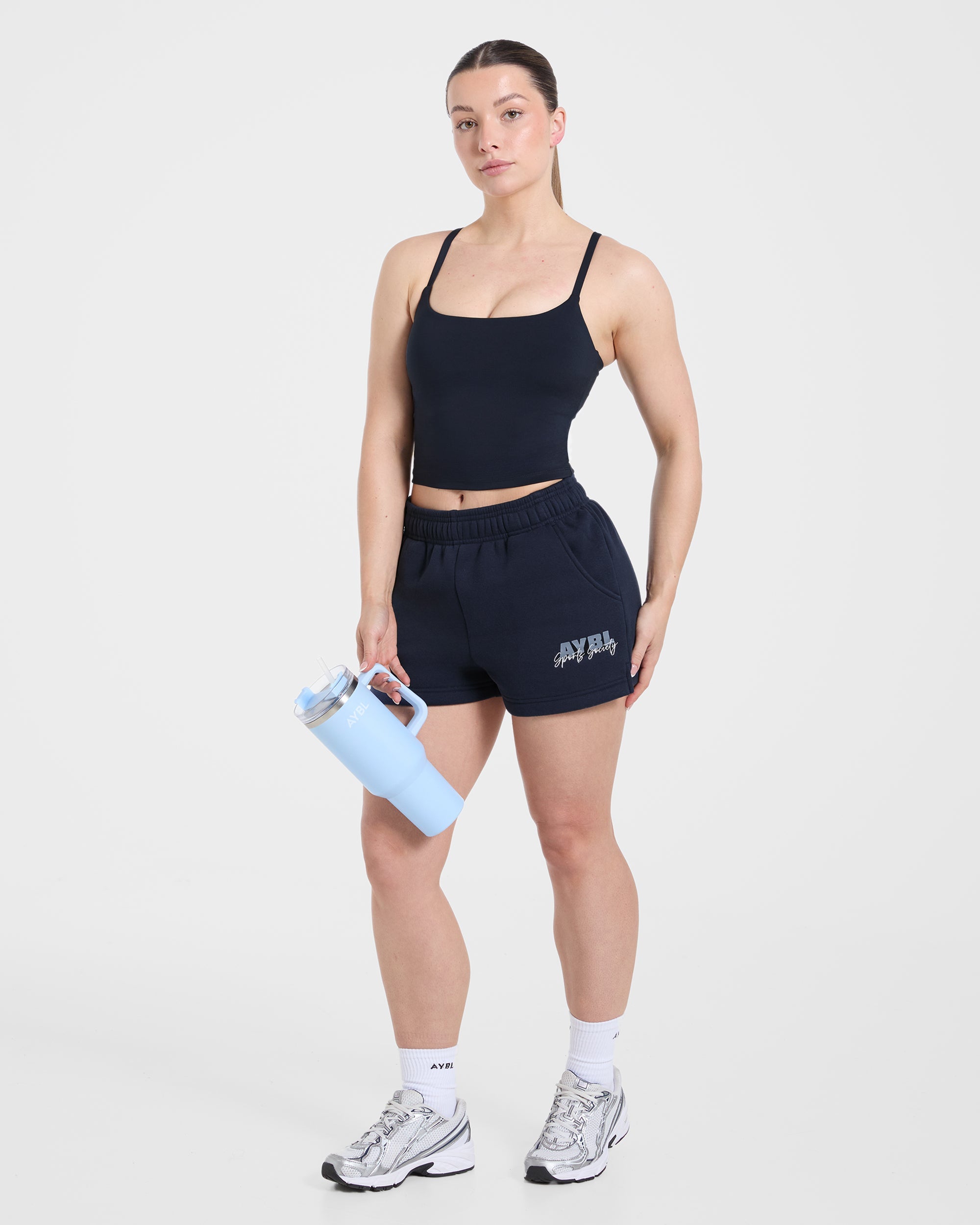 Sports Society Oversized Shorts - Navy
